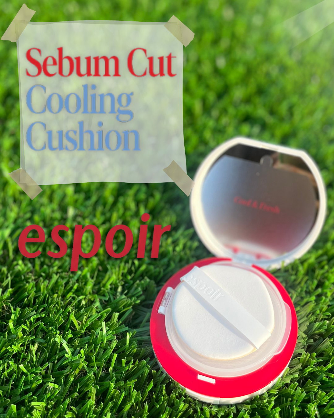 ビーベルベット セバムカットクッション/espoir/プレストパウダーを使ったクチコミ（1枚目）