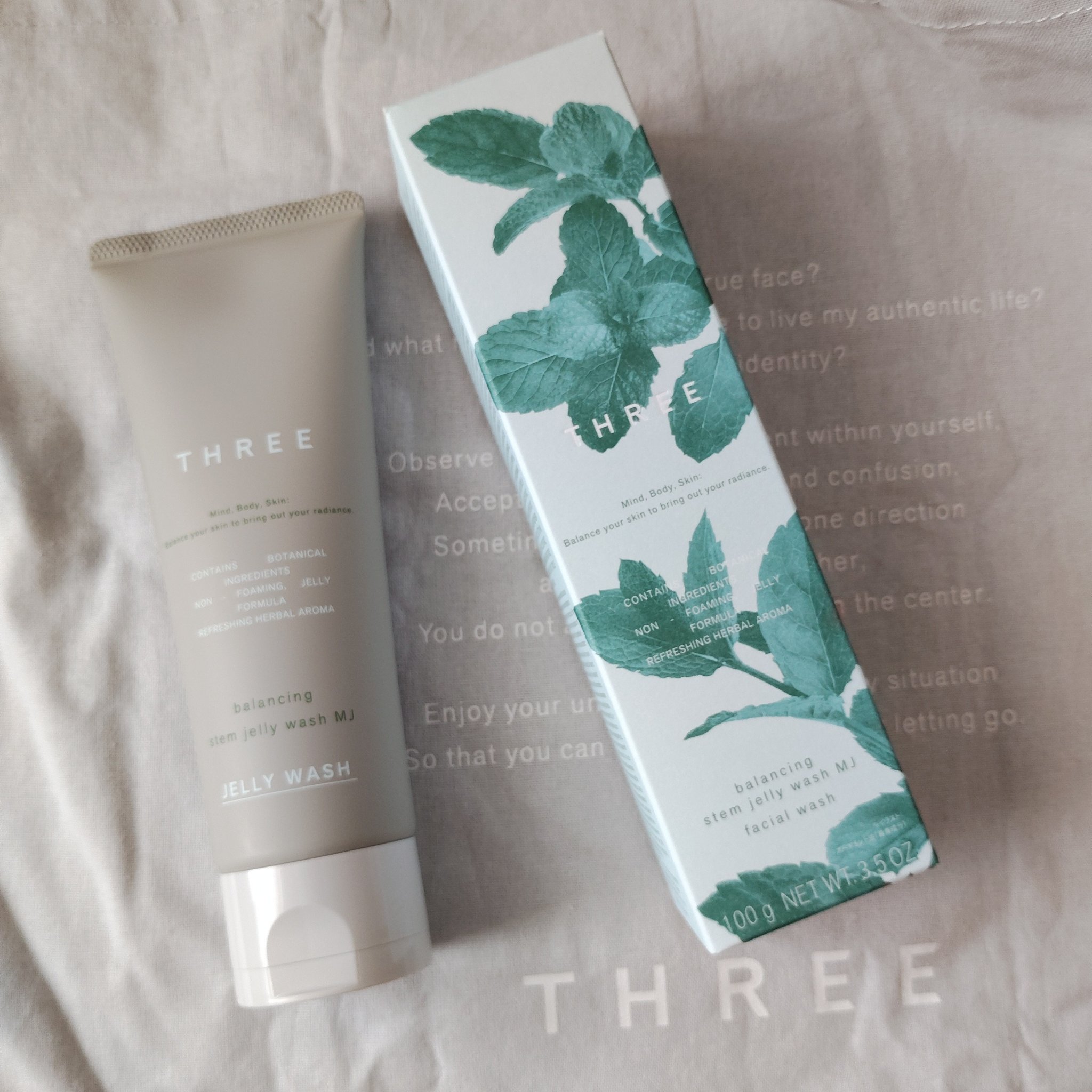 THREE バランシングステム ジェリー ウォッシュ MJ/THREE/その他洗顔料を使ったクチコミ（2枚目）