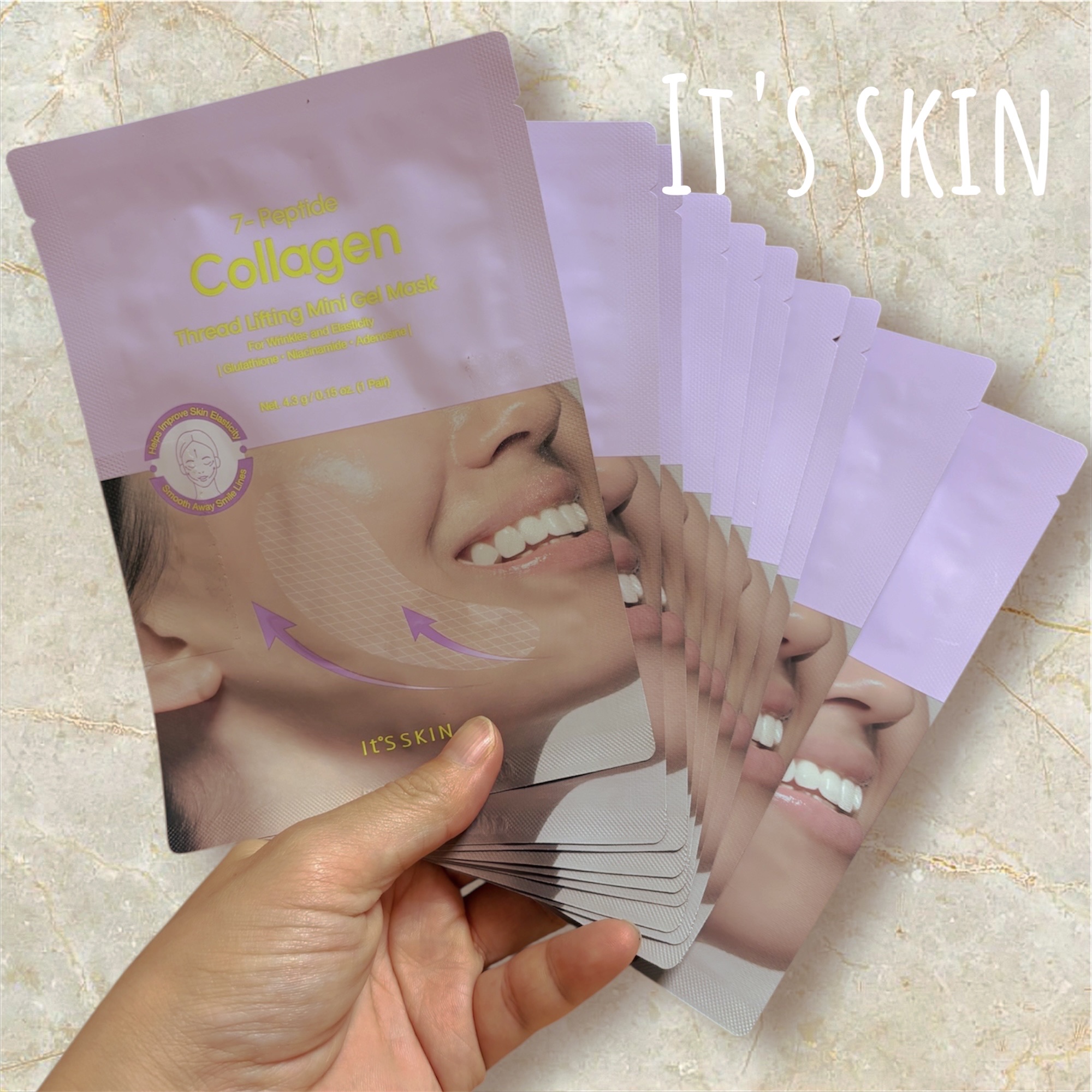 7-ペプチド コラーゲン 糸リフト ミニ ジェルマスク/It's skin/シートマスク・パックを使ったクチコミ（1枚目）