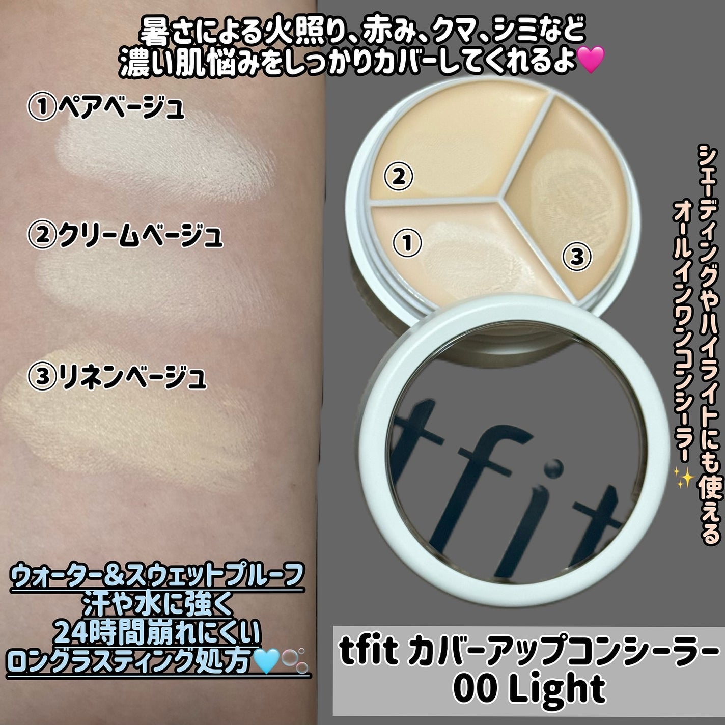 カバーアッププロコンシーラー/TFIT/パレットコンシーラーを使ったクチコミ(2枚目)