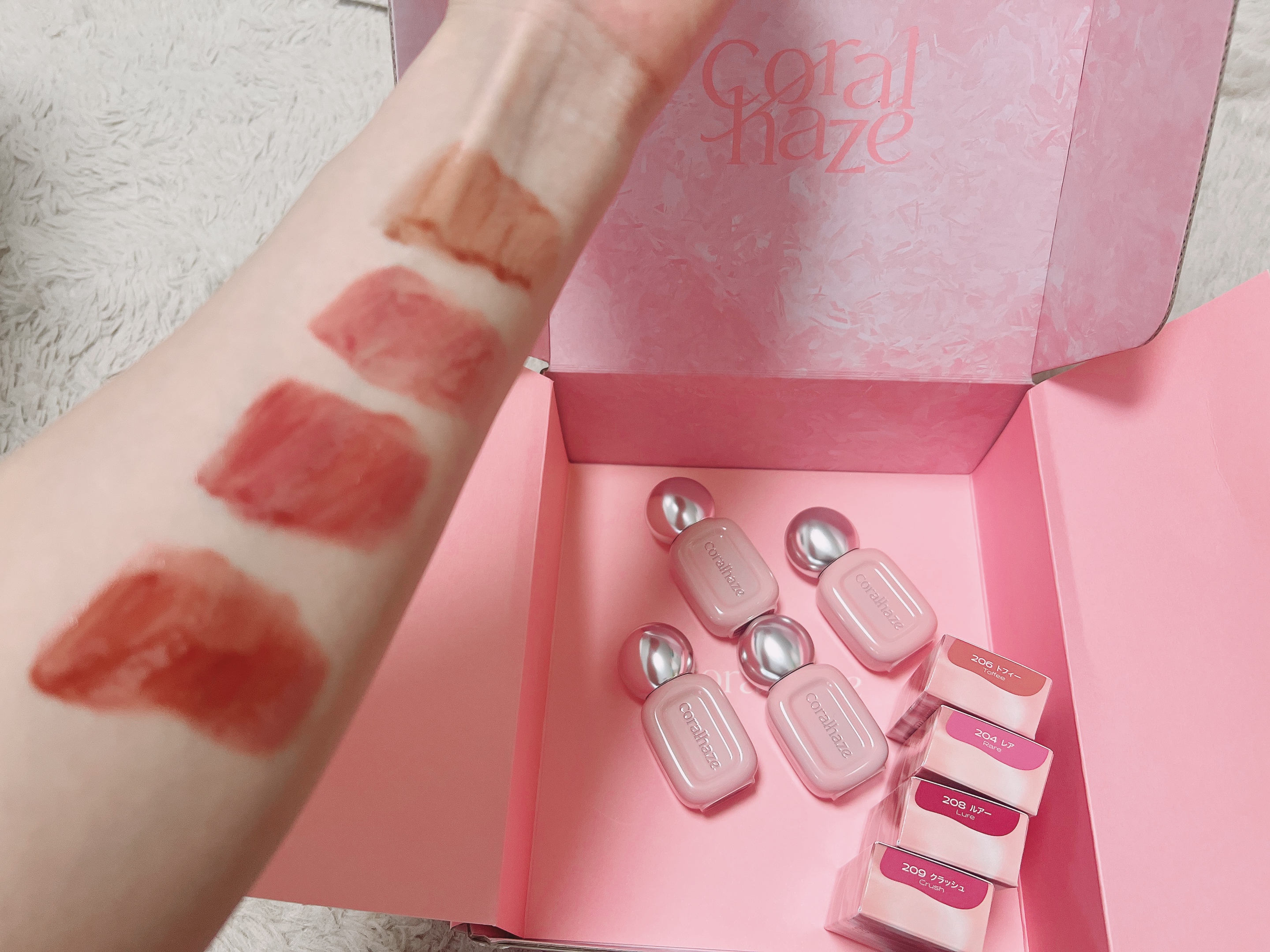 デュー ドロップ ティント/Coralhaze/リップティントを使ったクチコミ（3枚目）