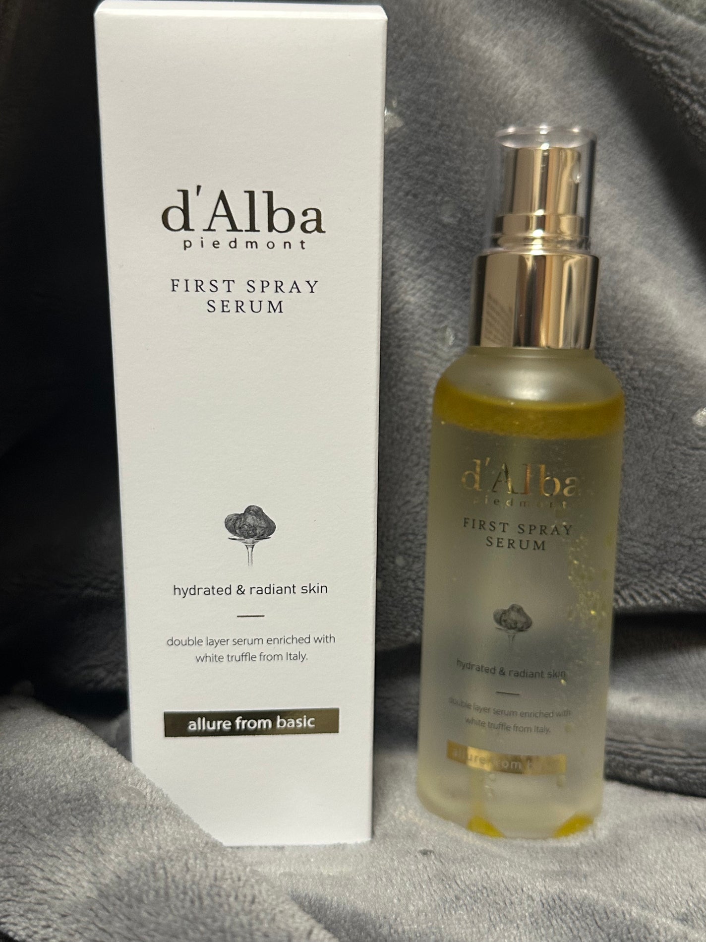 ダルバ ホワイトトリュフファーストスプレーセラム/ダルバ/ミスト状化粧水を使ったクチコミ(1枚目)