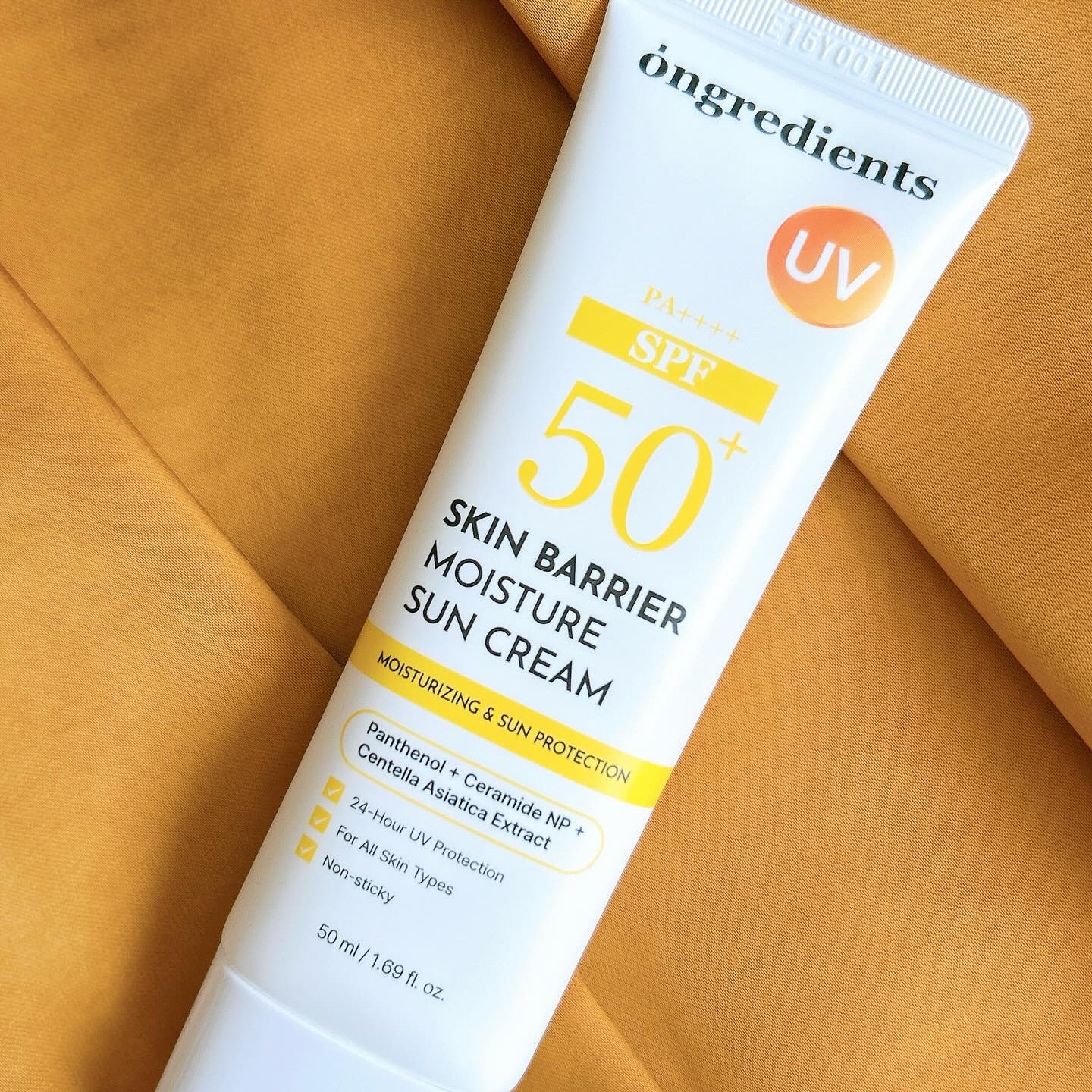 スキンバリアモイスチャーサンクリーム/Ongredients/日焼け止めクリームを使ったクチコミ（2枚目）