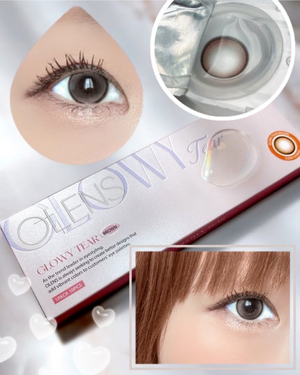 Glowy Tear 1day/OLENS/ワンデー(1DAY)カラコンを使ったクチコミ(3枚目)