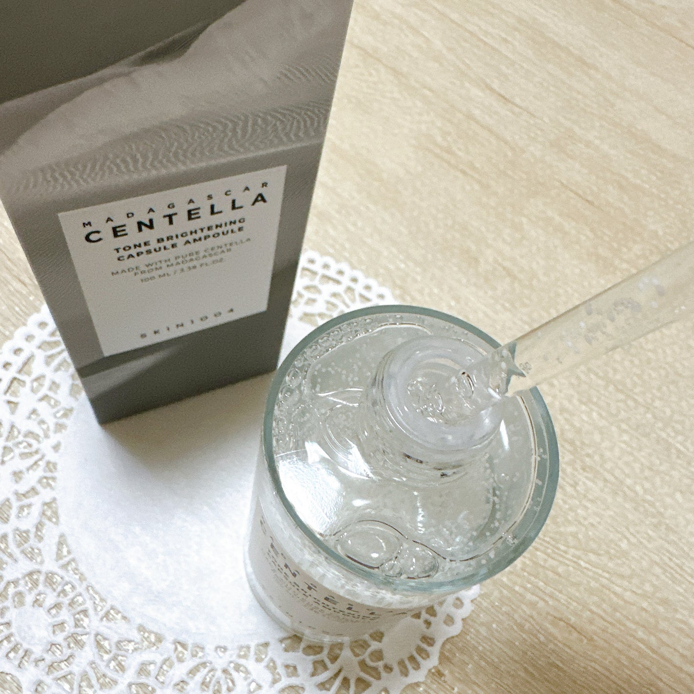 トーンブライトニング カプセルアンプル/SKIN1004/美容液を使ったクチコミ(4枚目)