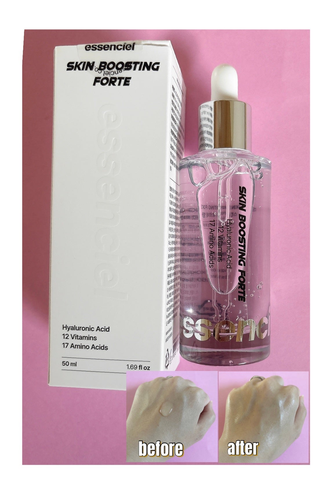 スキンブースティングフォルテセラム/essenciel/美容液を使ったクチコミ(3枚目)