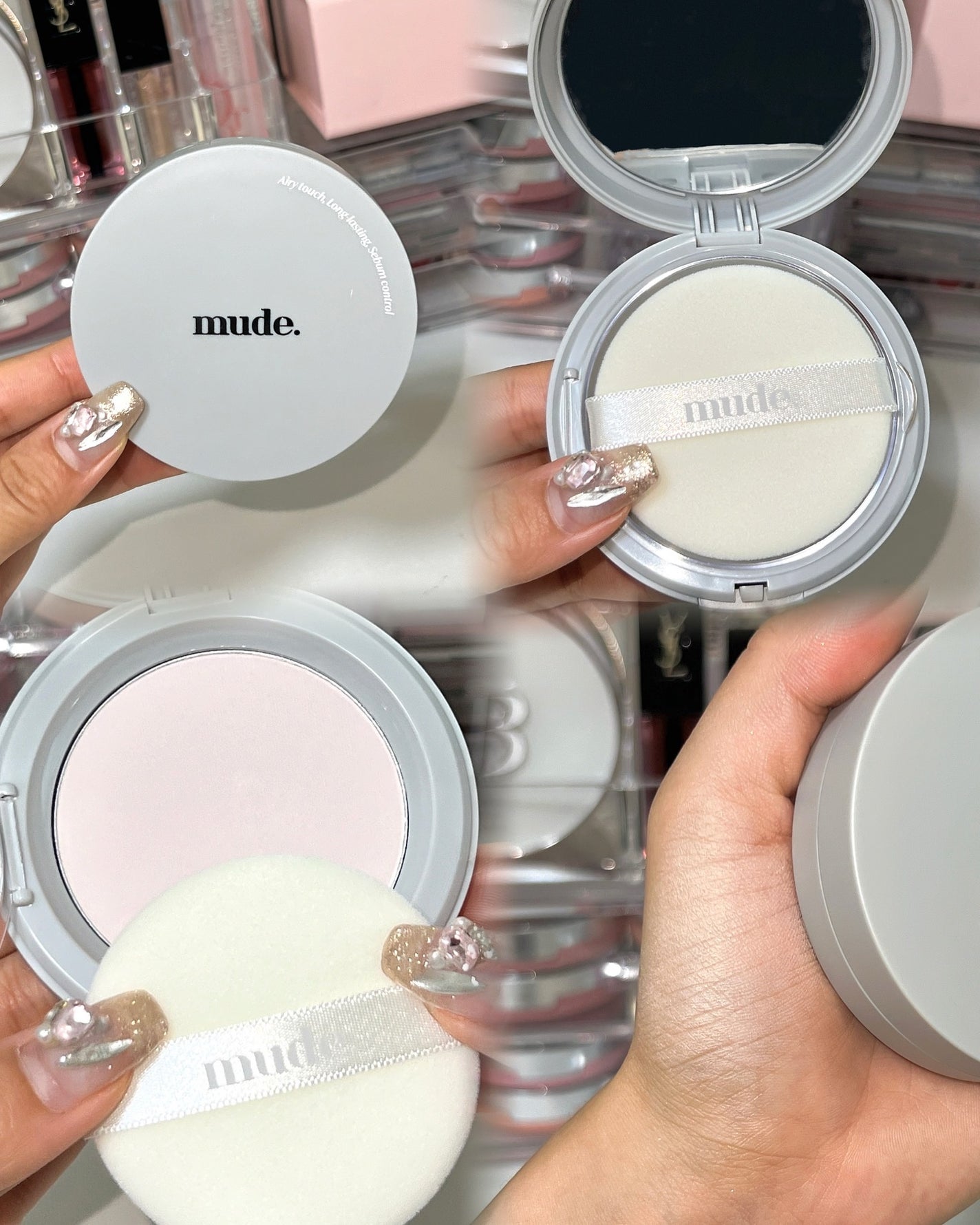 ミュードセッティングパウダーパクト/mude/プレストパウダーを使ったクチコミ(4枚目)