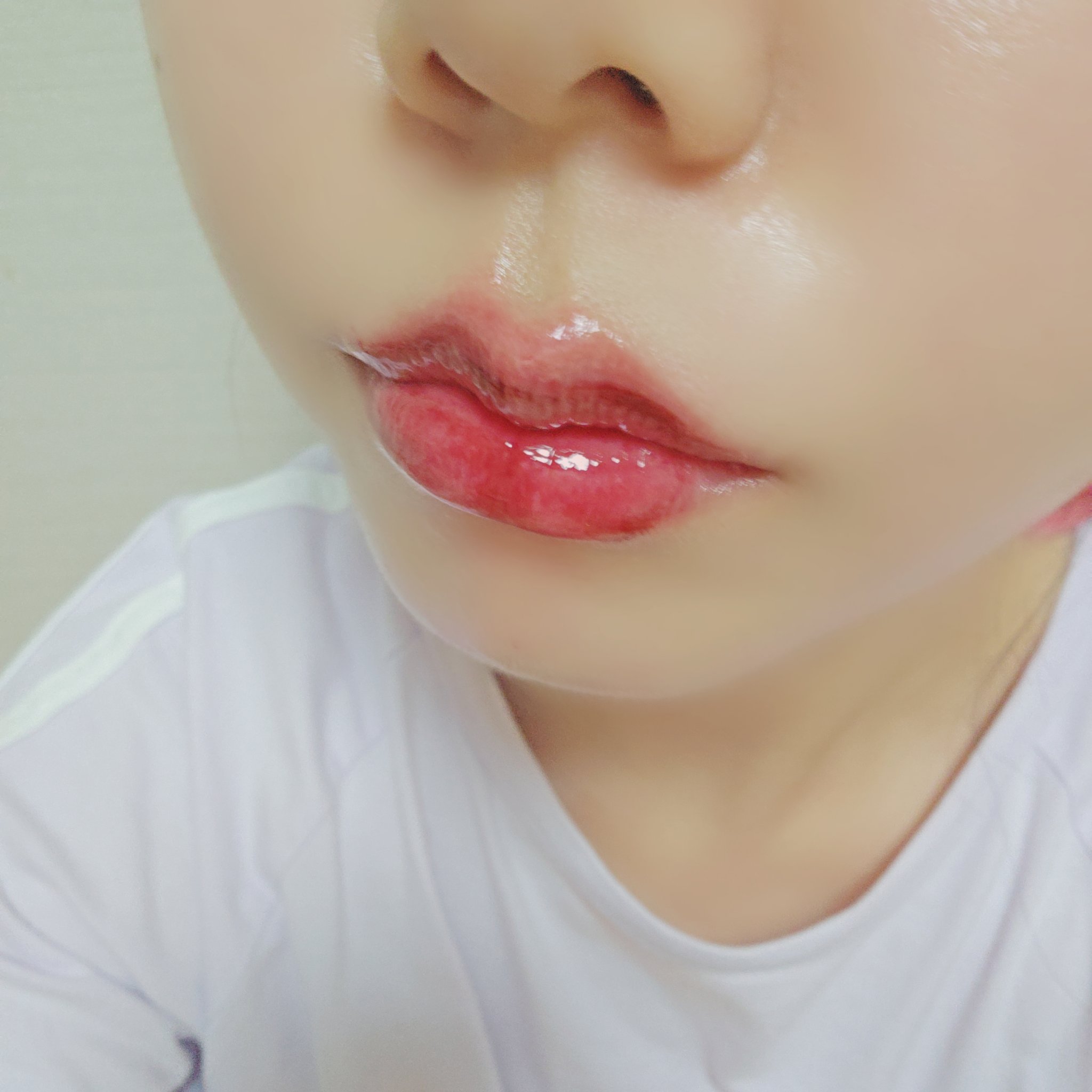 デュー ドロップ ティント 209 クラッシュ/Coralhaze/リップティントを使ったクチコミ（3枚目）