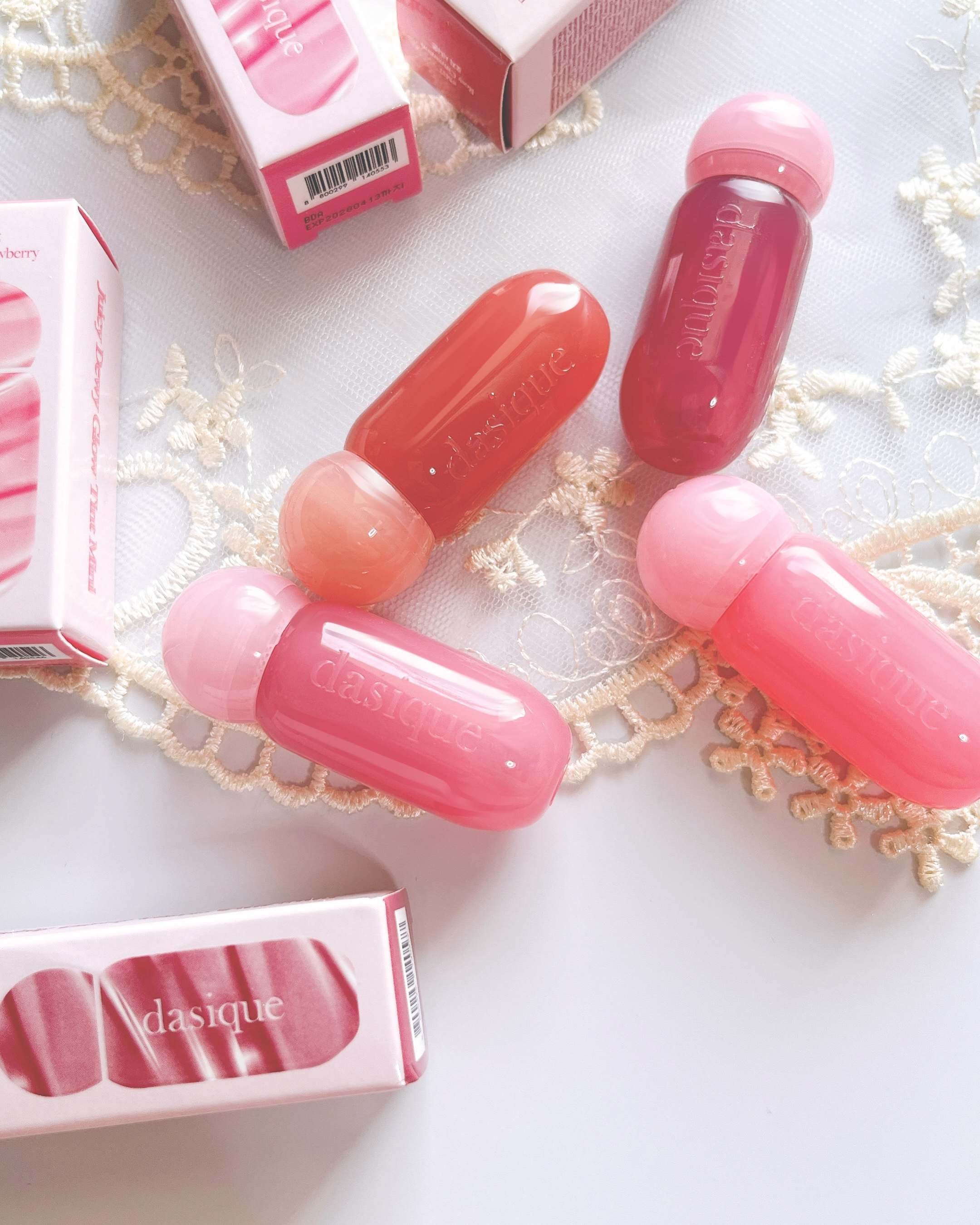 ジューシーデューイグロウティント/dasique/リップティントを使ったクチコミ（3枚目）