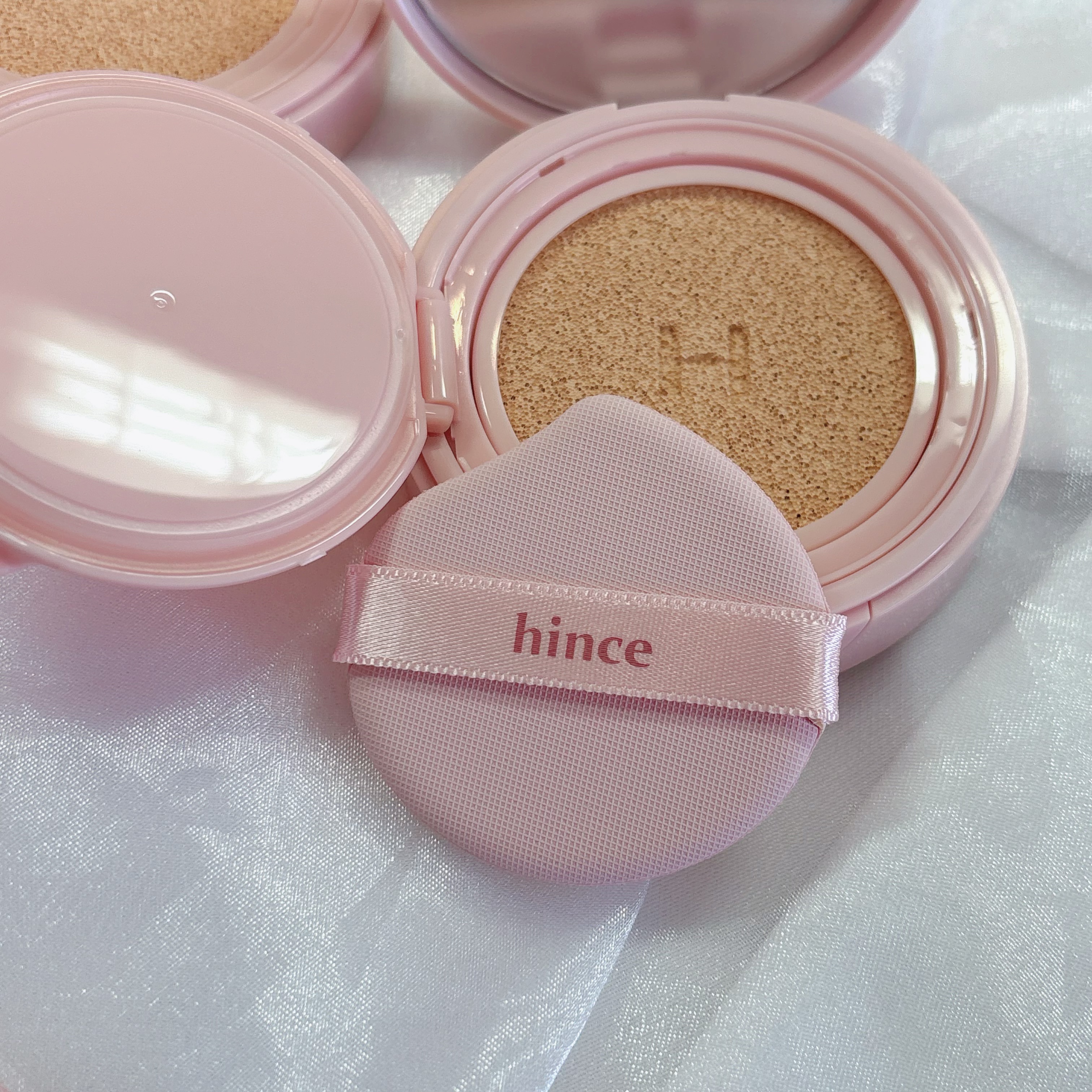 カバーマスターピンククッション/hince/クッションファンデーションを使ったクチコミ（3枚目）