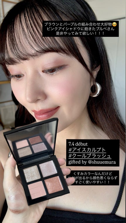 アイスカルプト/shu uemura/アイシャドウパレットを使ったクチコミ(6枚目)