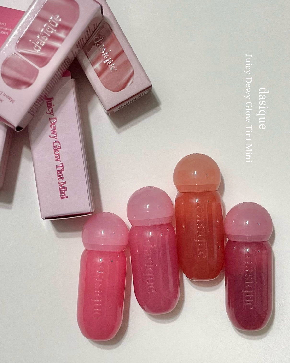 ジューシーデューイグロウティント/dasique/リップティントを使ったクチコミ（2枚目）