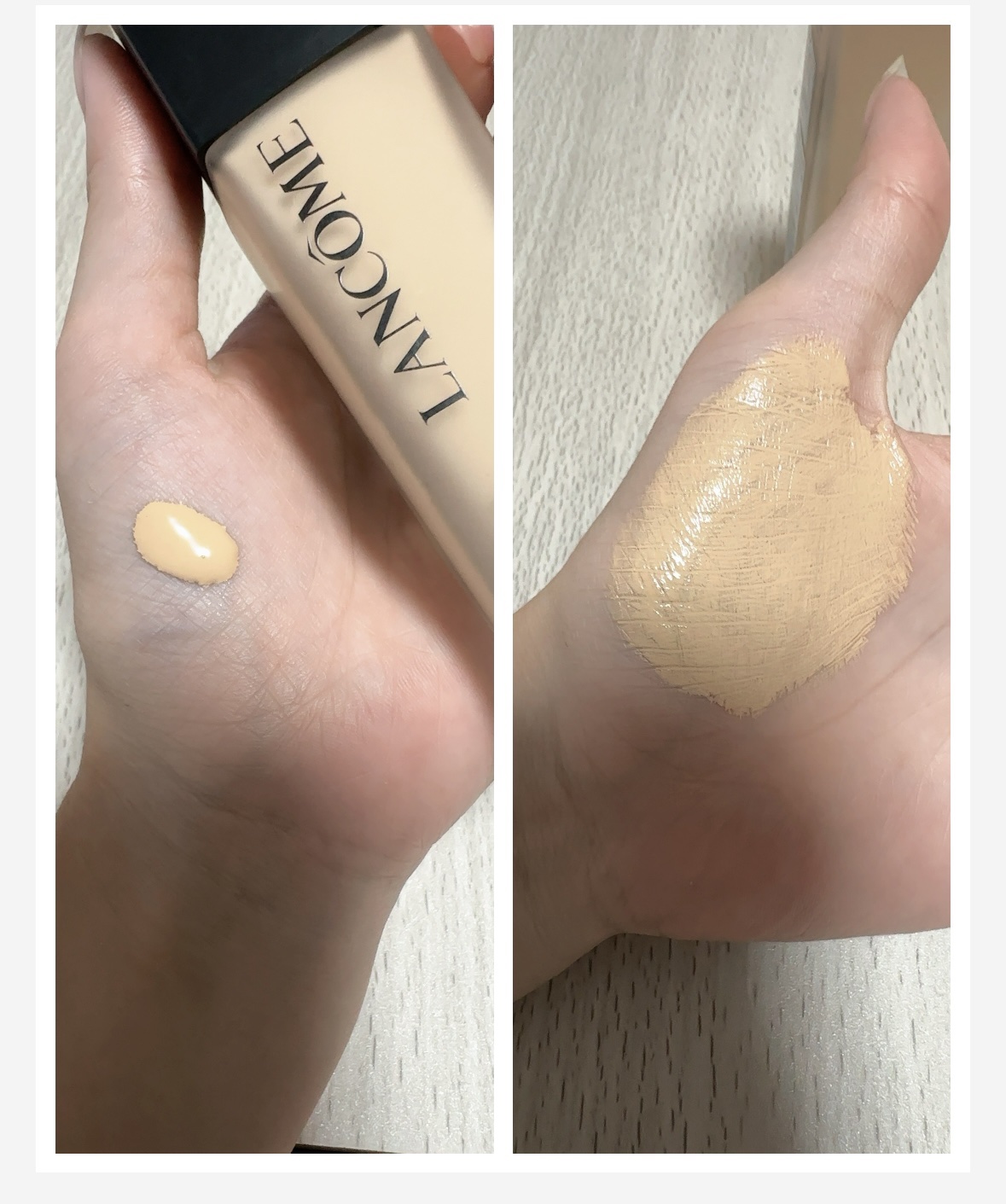 タンイドル ウルトラ ウェア リキッド N B-02/LANCOME/リキッドファンデーションを使ったクチコミ（2枚目）