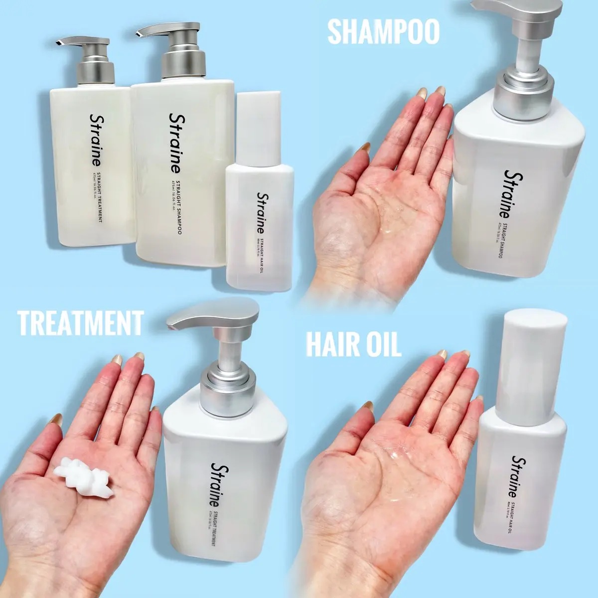 ストレートシャンプー/ストレートトリートメント ホワイトブロッサムの香り/Straine/市販シャンプーを使ったクチコミ（2枚目）