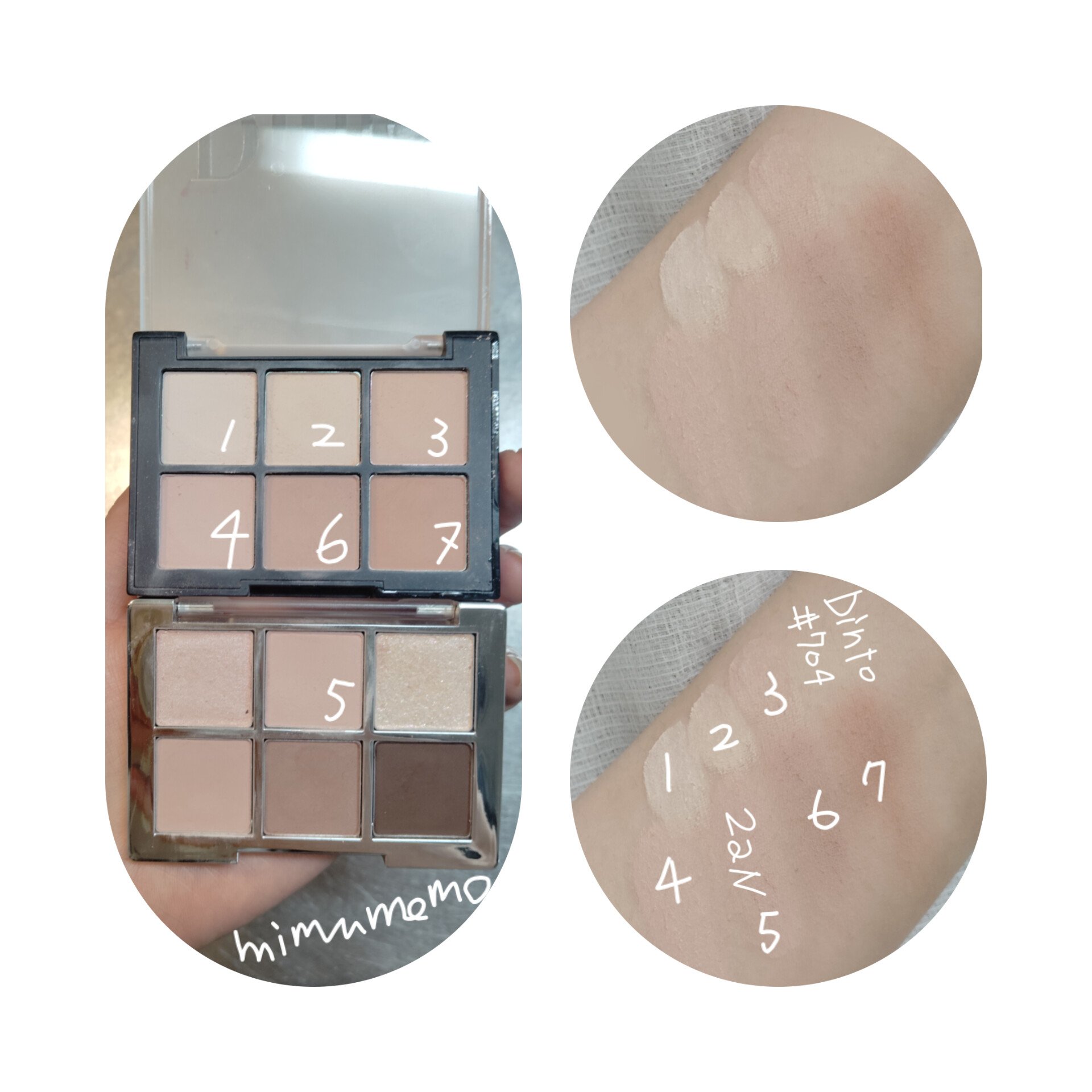 ブラーフィニシュシャドウパレット/Dinto/アイシャドウパレットを使ったクチコミ（1枚目）