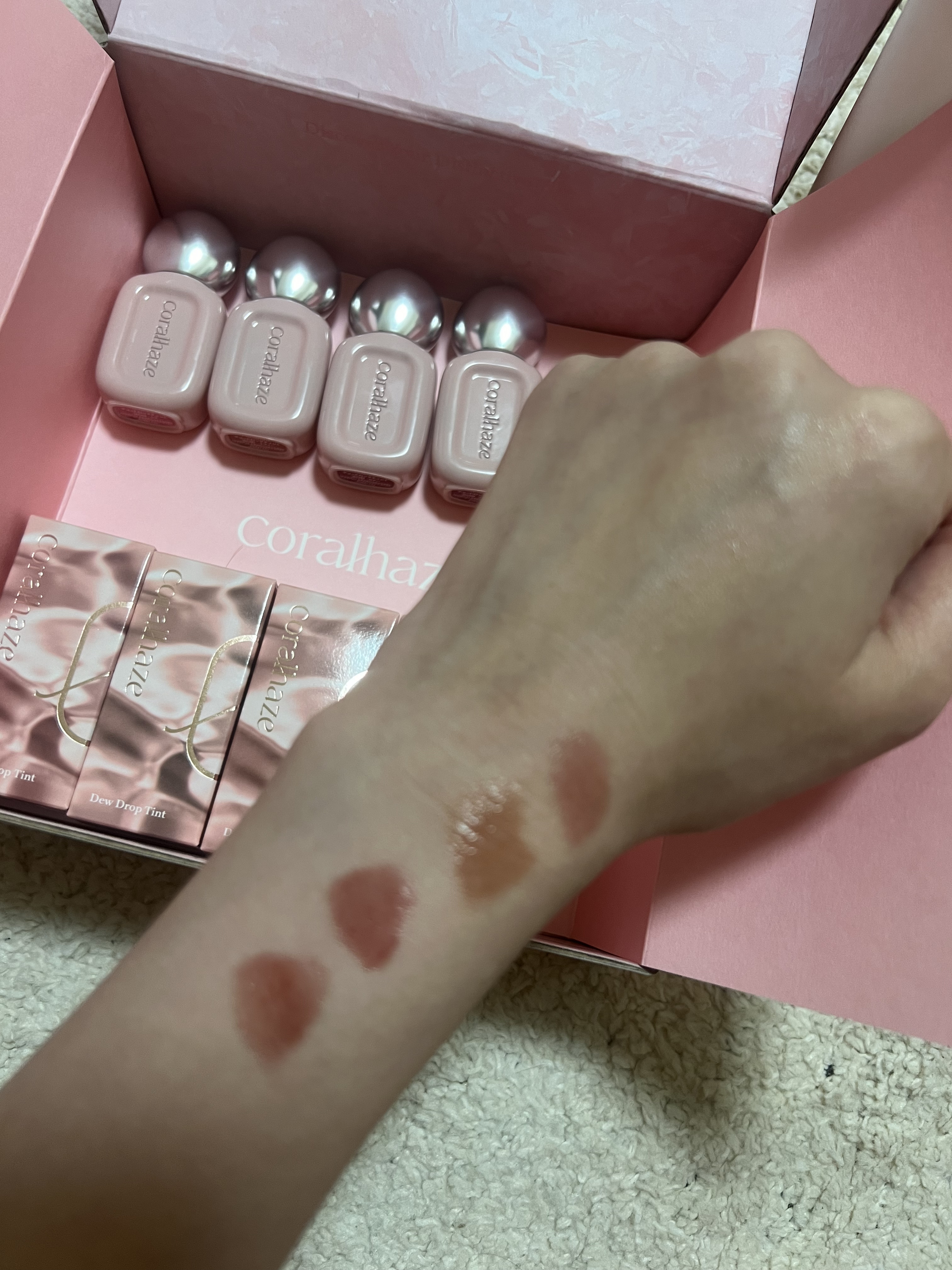 デュー ドロップ ティント/Coralhaze/リップティントを使ったクチコミ（1枚目）