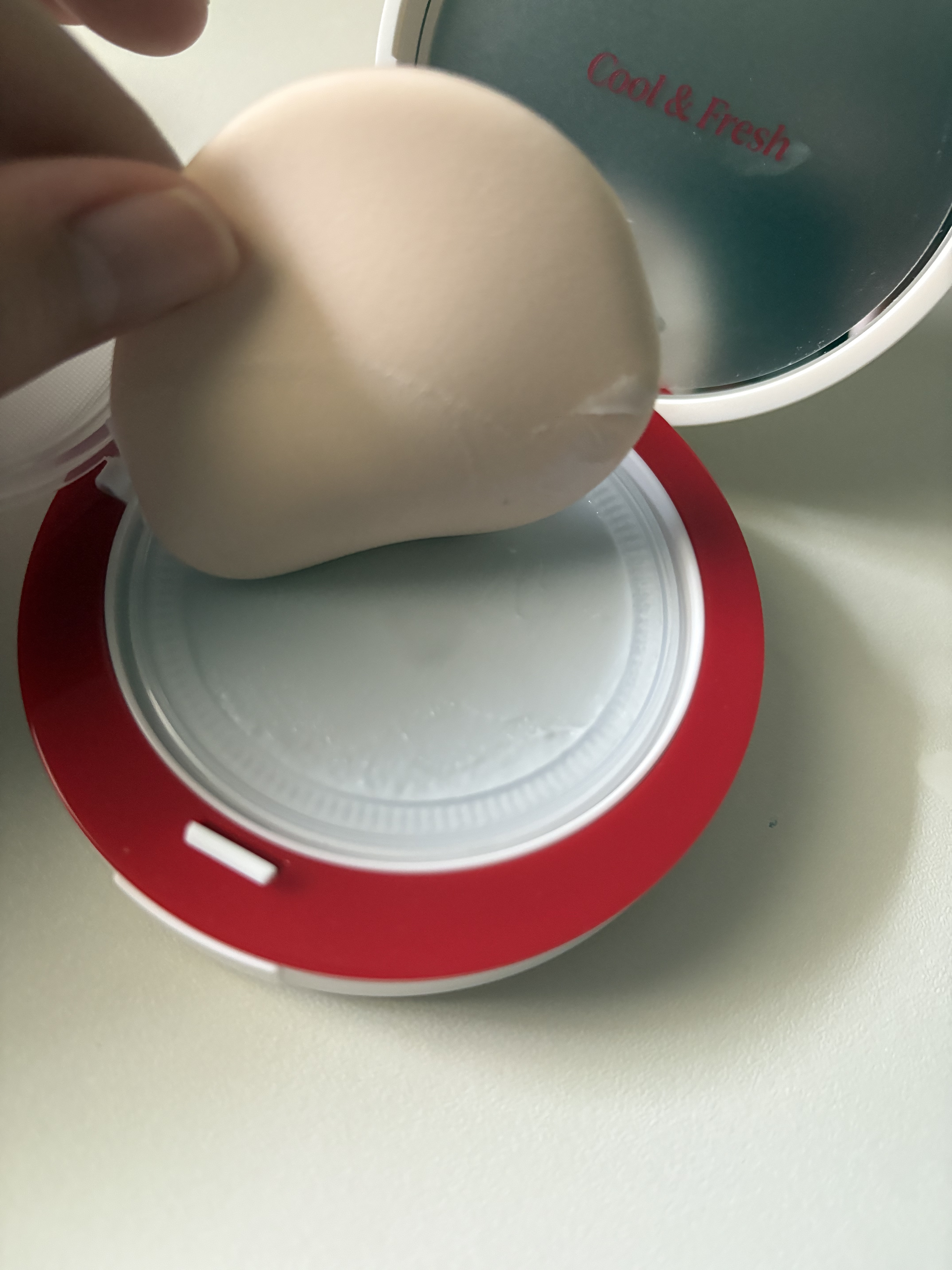 ビーベルベット セバムカットクッション/espoir/プレストパウダーを使ったクチコミ（2枚目）