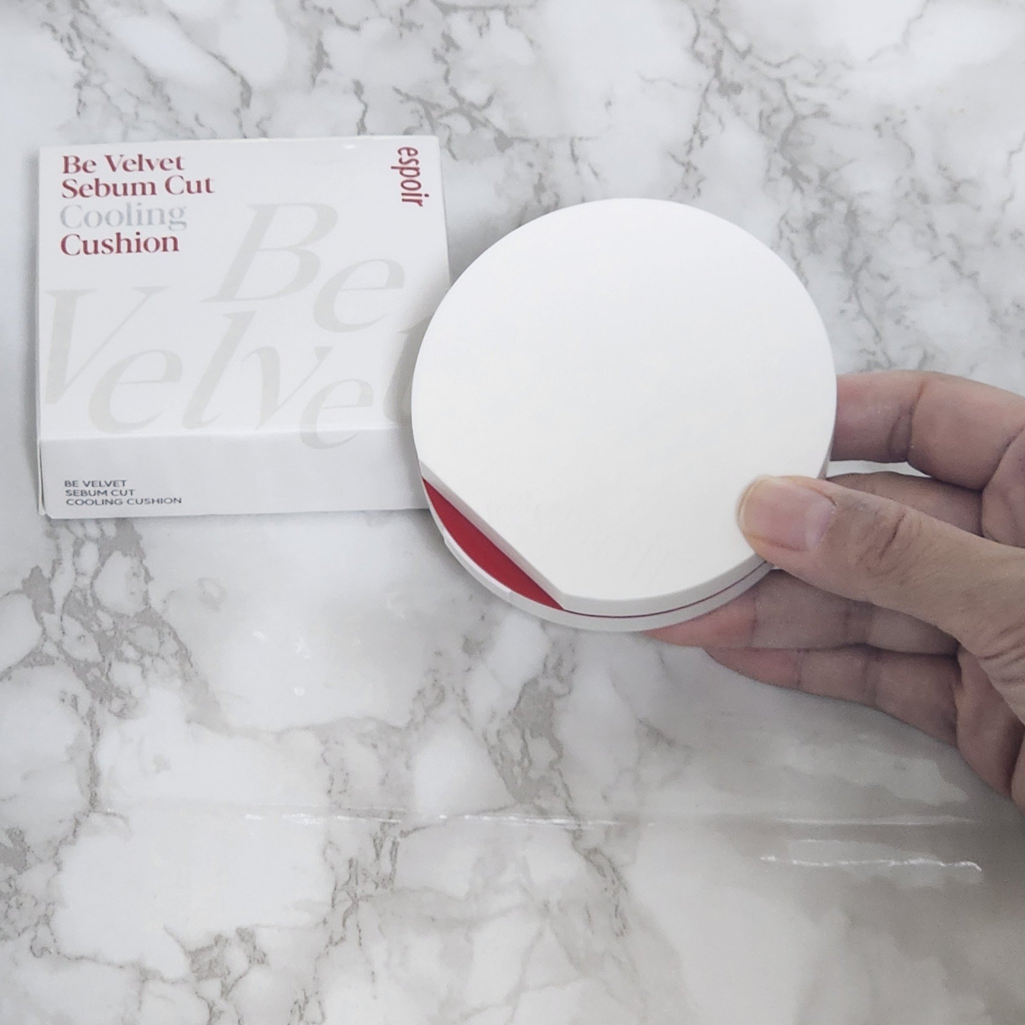 ビーベルベット セバムカットクッション/espoir/プレストパウダーを使ったクチコミ（1枚目）