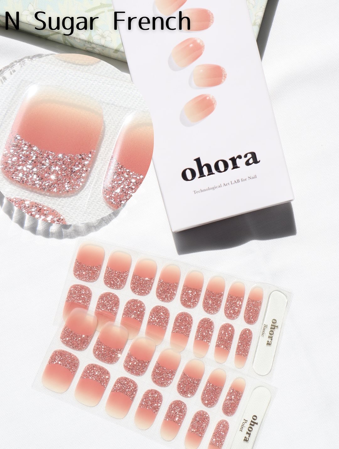 セミキュアジェルネイル（ハンド）/ohora/ネイルシールを使ったクチコミ（2枚目）