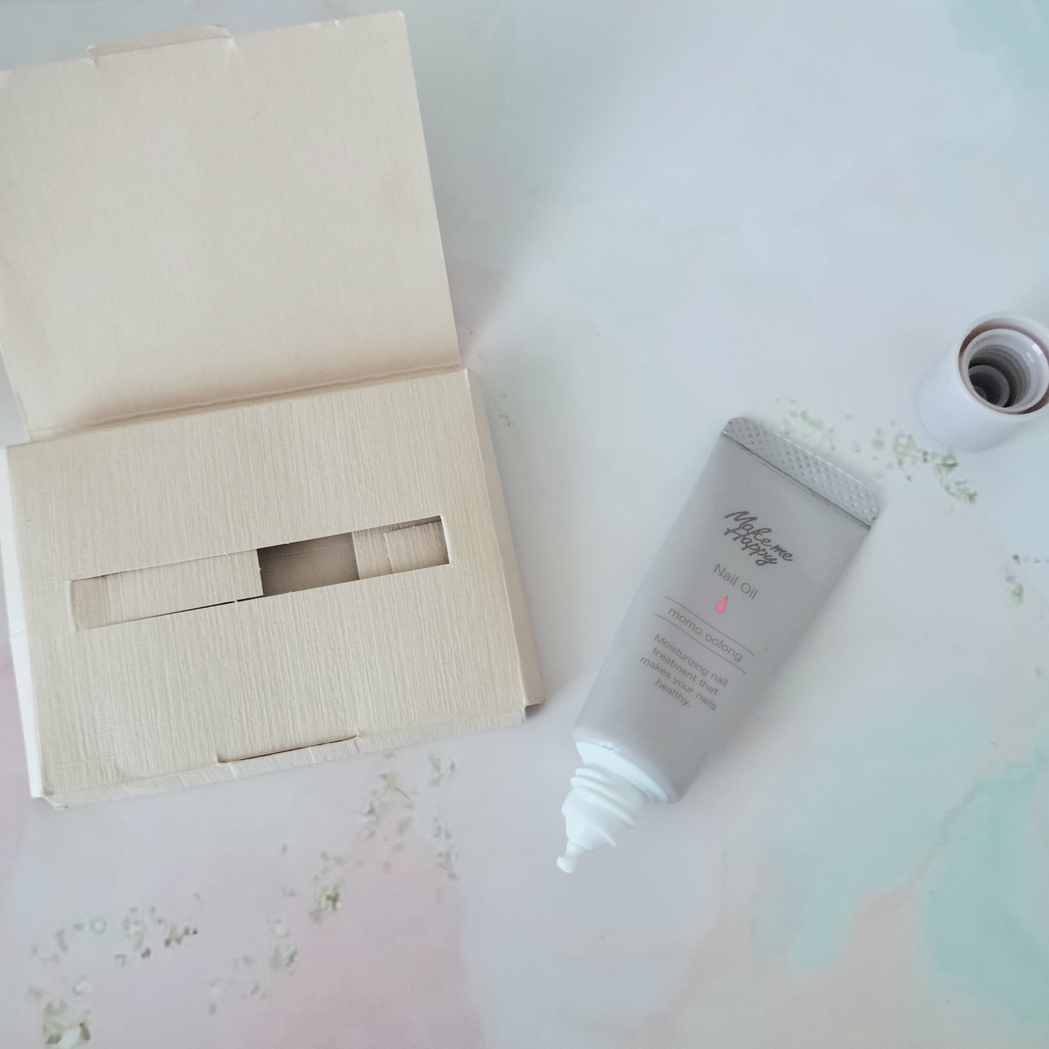 メイクミーハッピー ネイルオイル momo oolong/キャンメイク/ネイルオイル・トリートメントを使ったクチコミ（3枚目）
