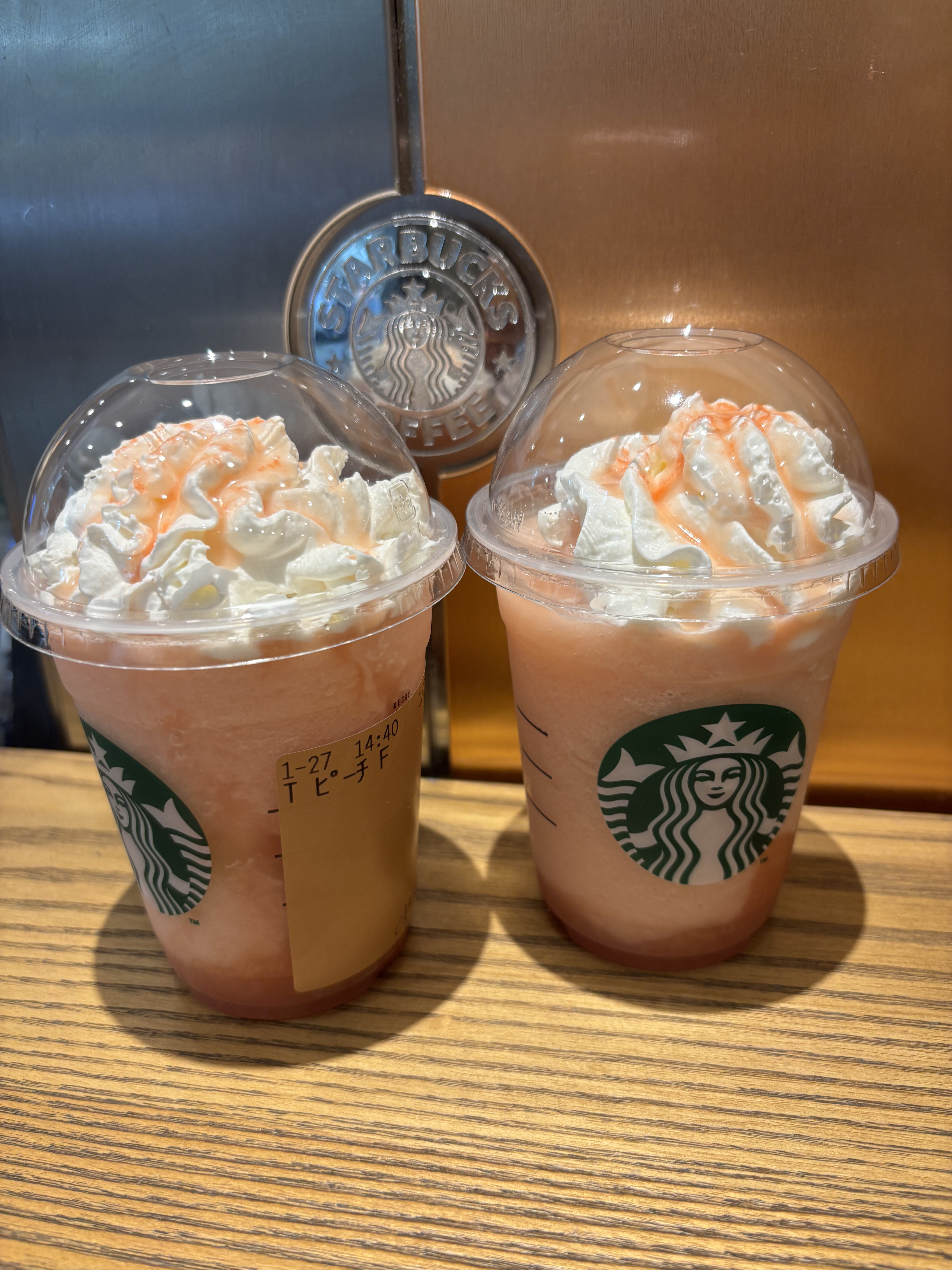 ヘブンリー ピーチ フラペチーノ® /スターバックス/その他ドリンクを使ったクチコミ（2枚目）