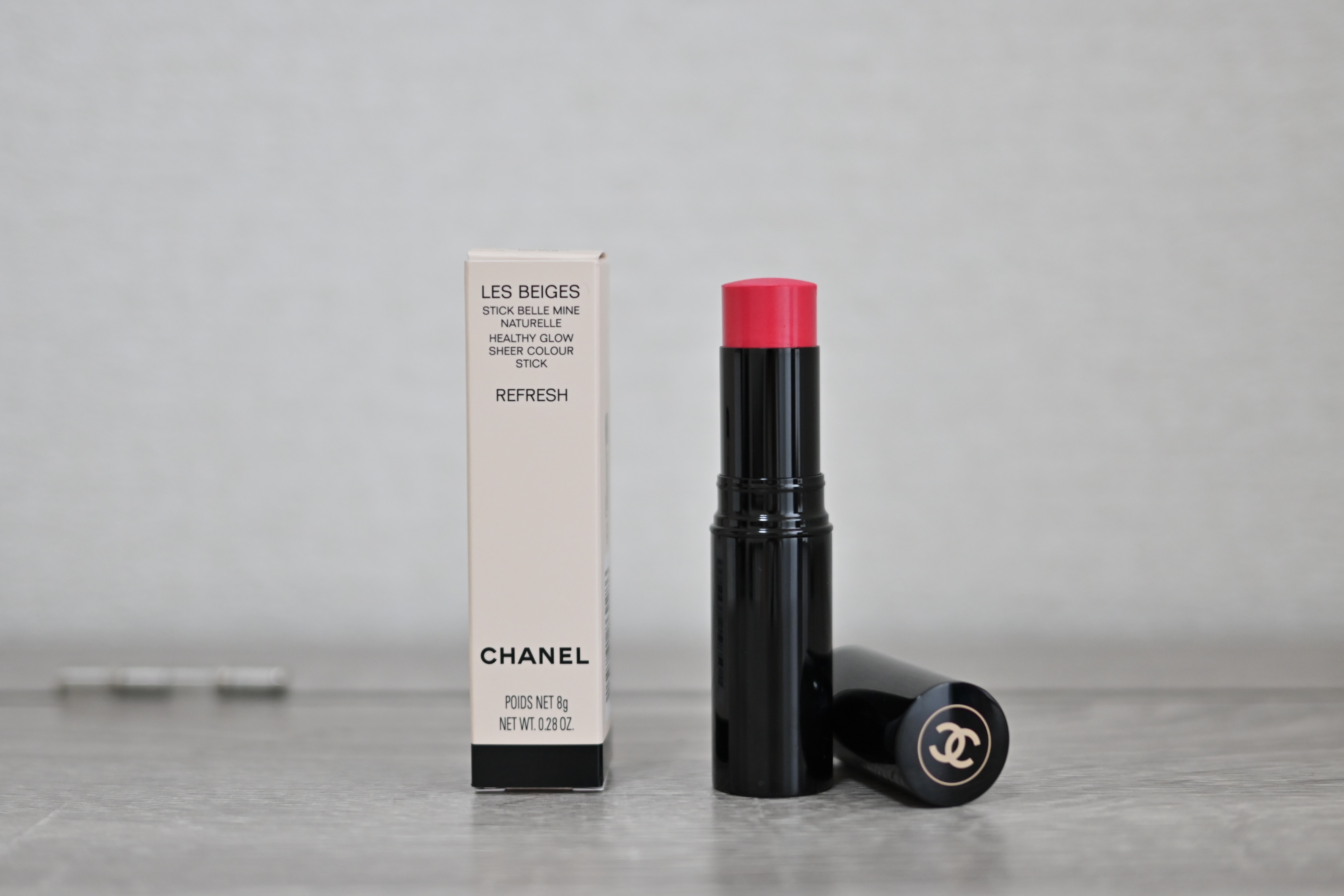 CHANEL レベージュヘルシーグロウ　シアーカラースティックのクチコミ「最高の一言です。

シャネルの水チークを買いにいったのですが、こちらをオススメされ発色の丁度よ.....」（1枚目）
