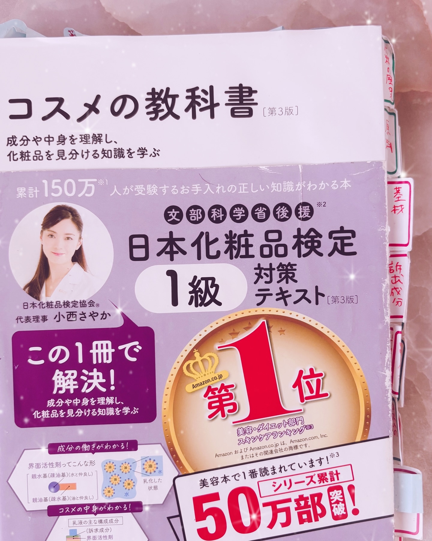 日本化粧品検定1級対策テキスト/主婦の友社/書籍を使ったクチコミ（2枚目）