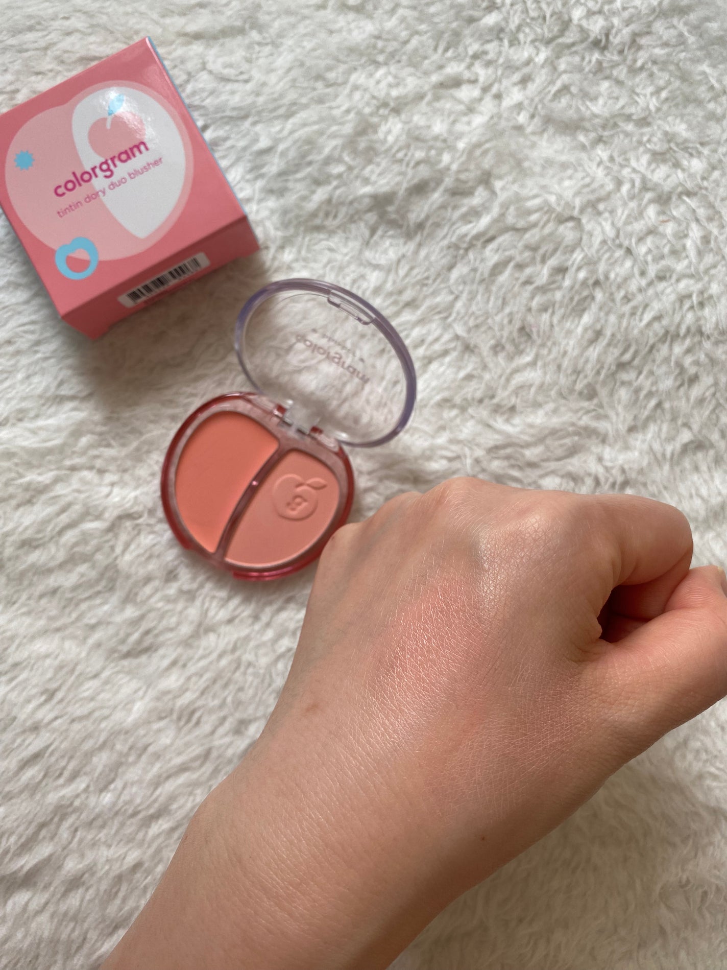 ティントリー ハーフ&ハーフブラッシャー/Colorgram/パウダーチークを使ったクチコミ(6枚目)