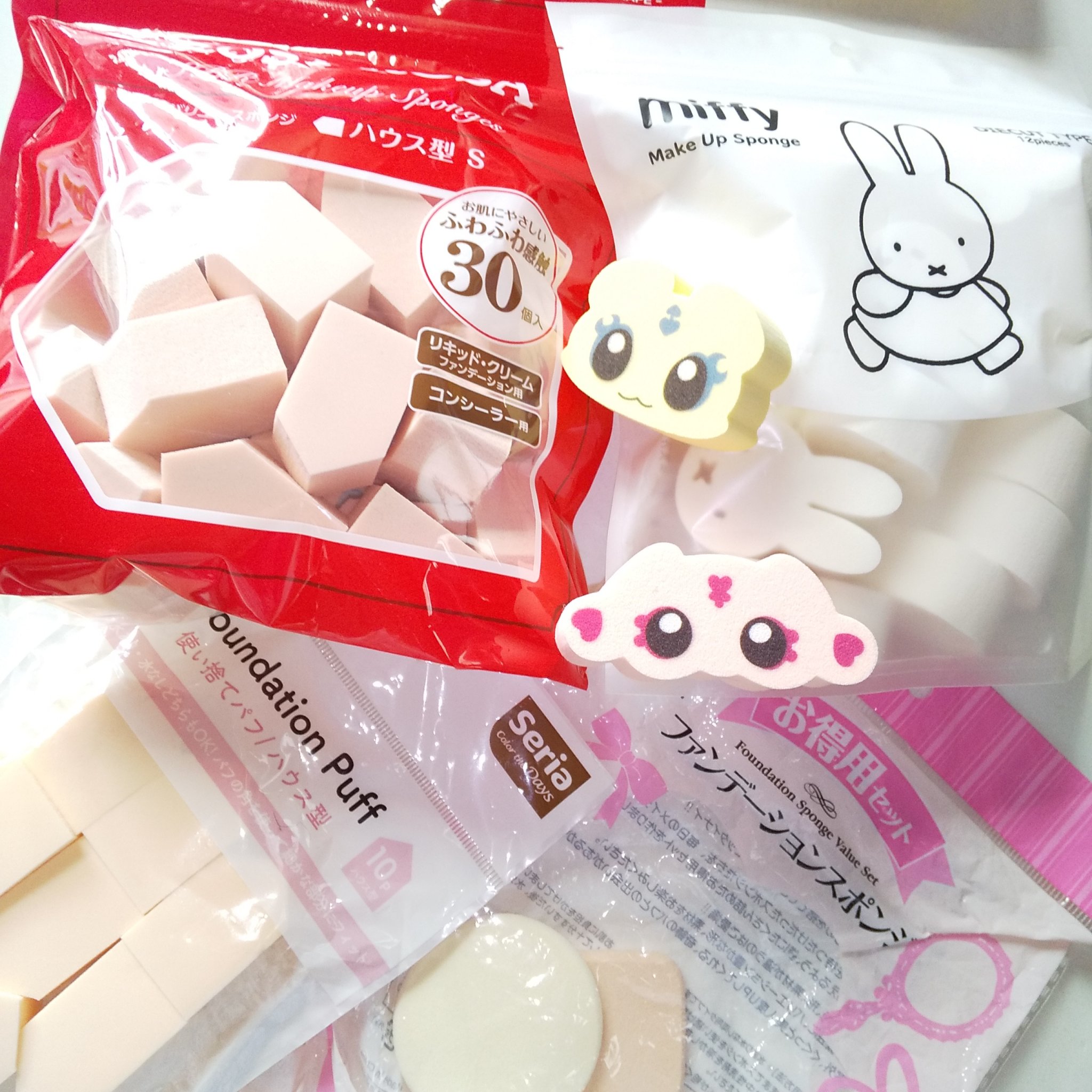 バリュースポンジN ハウス型タイプS 30P/ロージーローザ/パフ・スポンジを使ったクチコミ（1枚目）