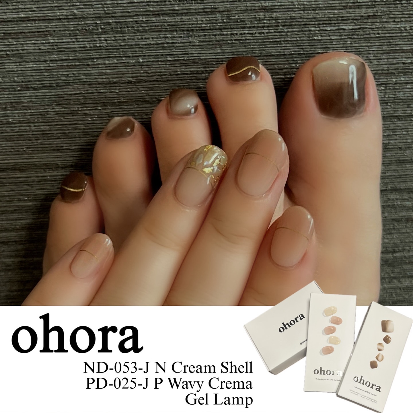 セミキュアジェルネイル（ハンド）/ohora/ネイルシールを使ったクチコミ（1枚目）