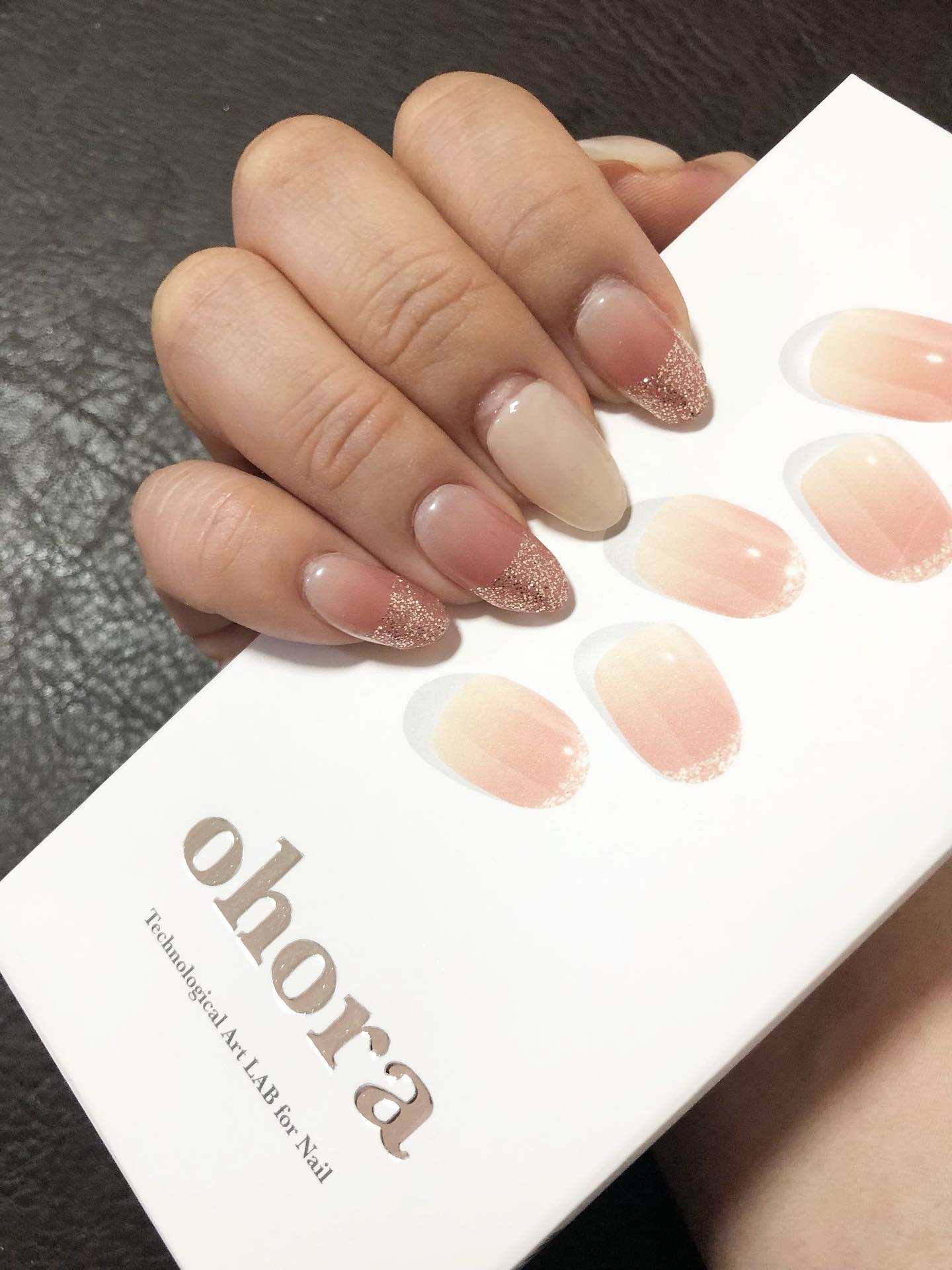 セミキュアジェルネイル（ハンド）/ohora/ネイルシールを使ったクチコミ（2枚目）