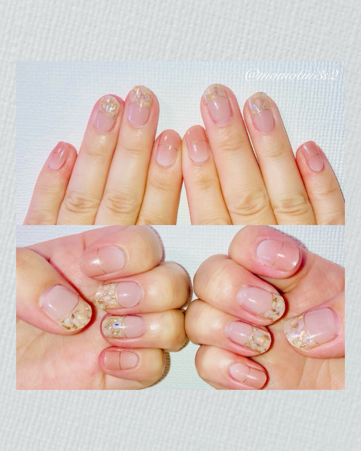 セミキュアジェルネイル（ハンド）/ohora/ネイルシールを使ったクチコミ（2枚目）