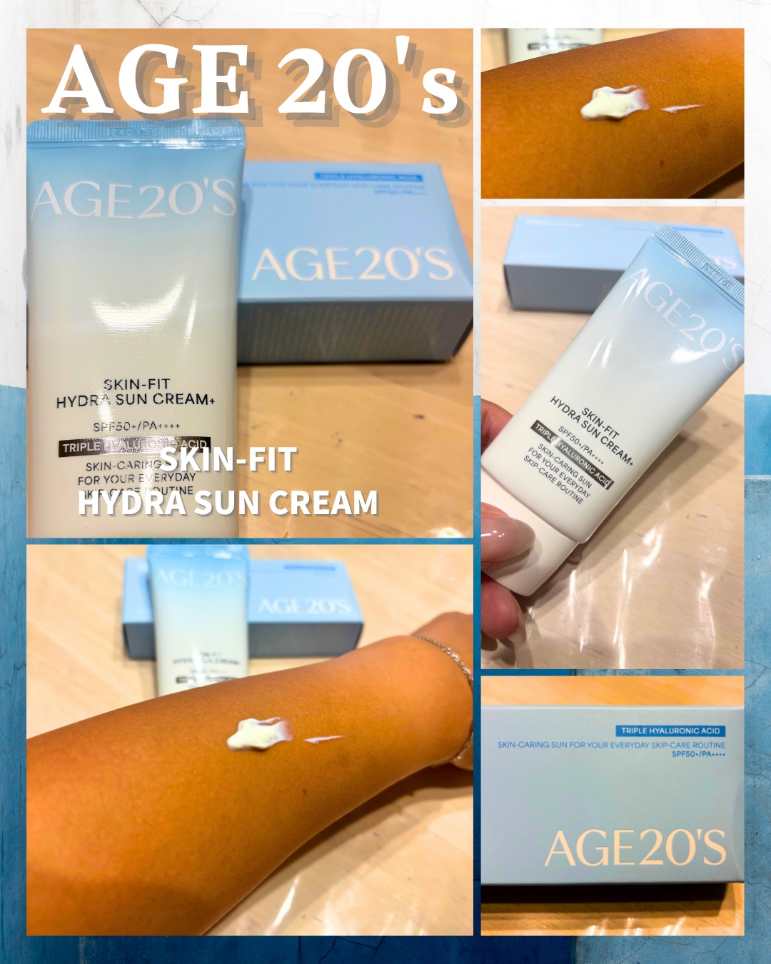 スキンフィット水分UVクリームプラス/AGE20’s/日焼け止めクリームを使ったクチコミ（1枚目）