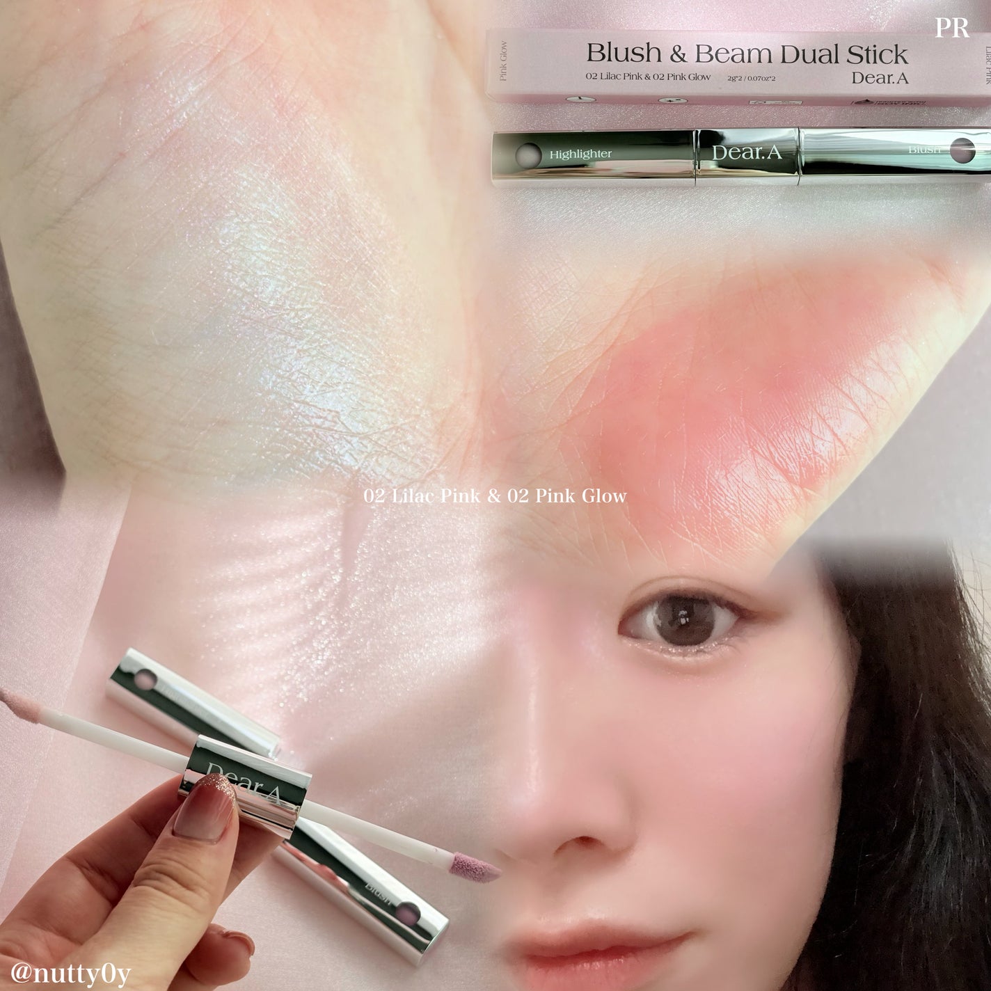 ブラッシュ&ビームデュアルスティック/Dear.A/リキッドチークを使ったクチコミ(3枚目)