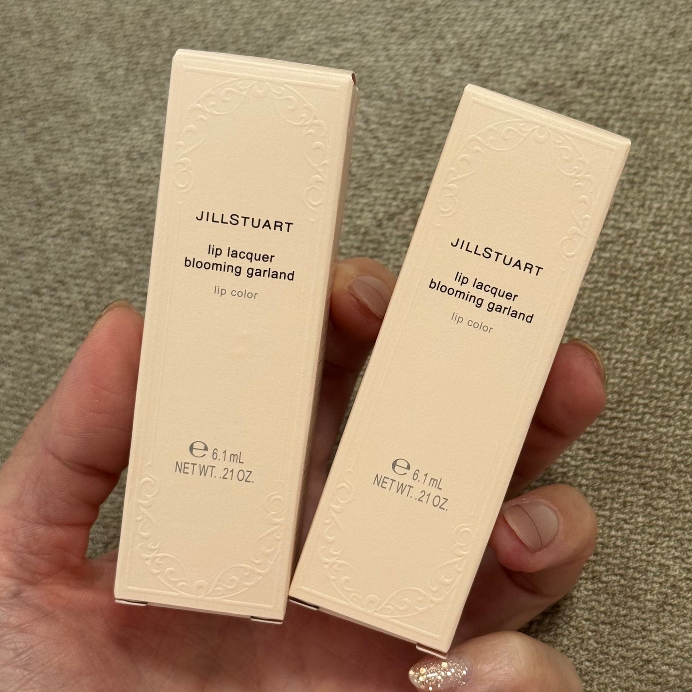 リップラッカー ブルーミングガーランド/JILL STUART/口紅を使ったクチコミ(4枚目)