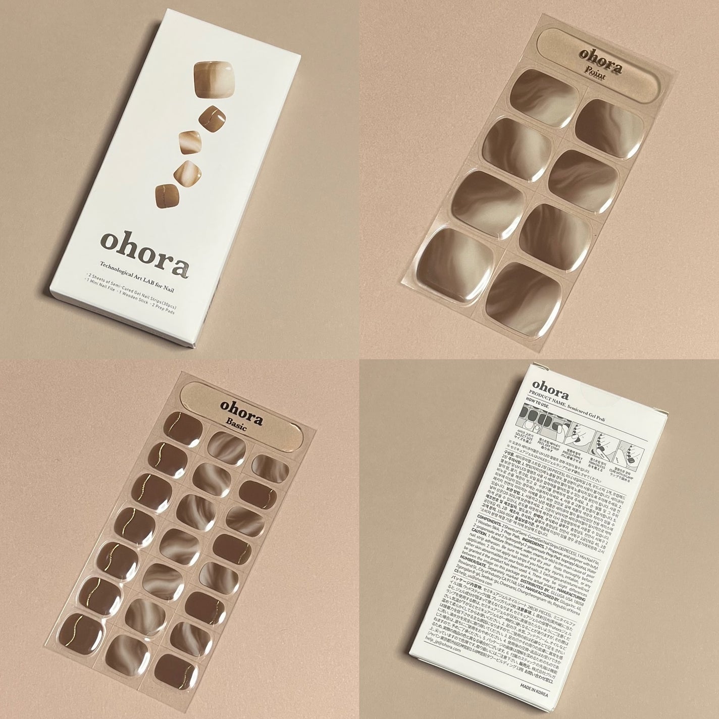 セミキュアジェルネイル(ハンド)/ohora/ネイルシールを使ったクチコミ(5枚目)