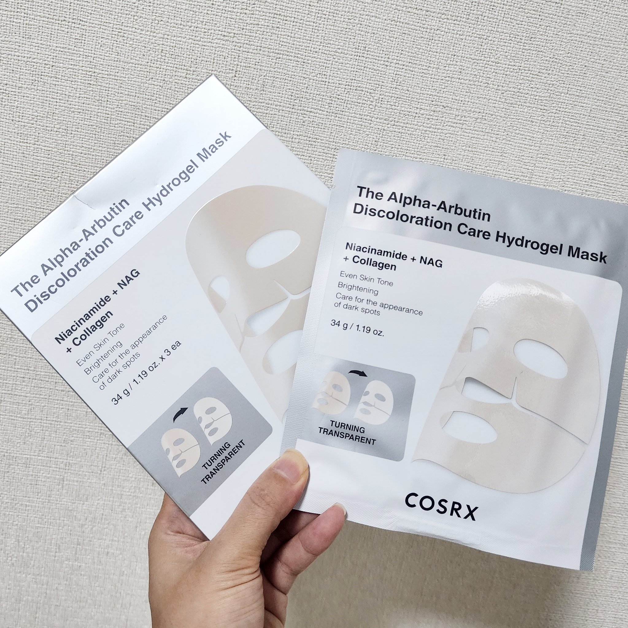 RXザ・アルファ アルブチン ハイドロゲルパック/COSRX/シートマスク・パックを使ったクチコミ（2枚目）