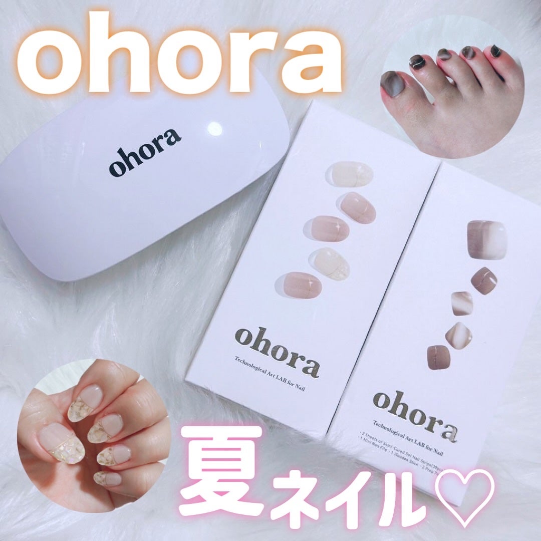 セミキュアジェルネイル(ハンド)/ohora/ネイルシールを使ったクチコミ(1枚目)