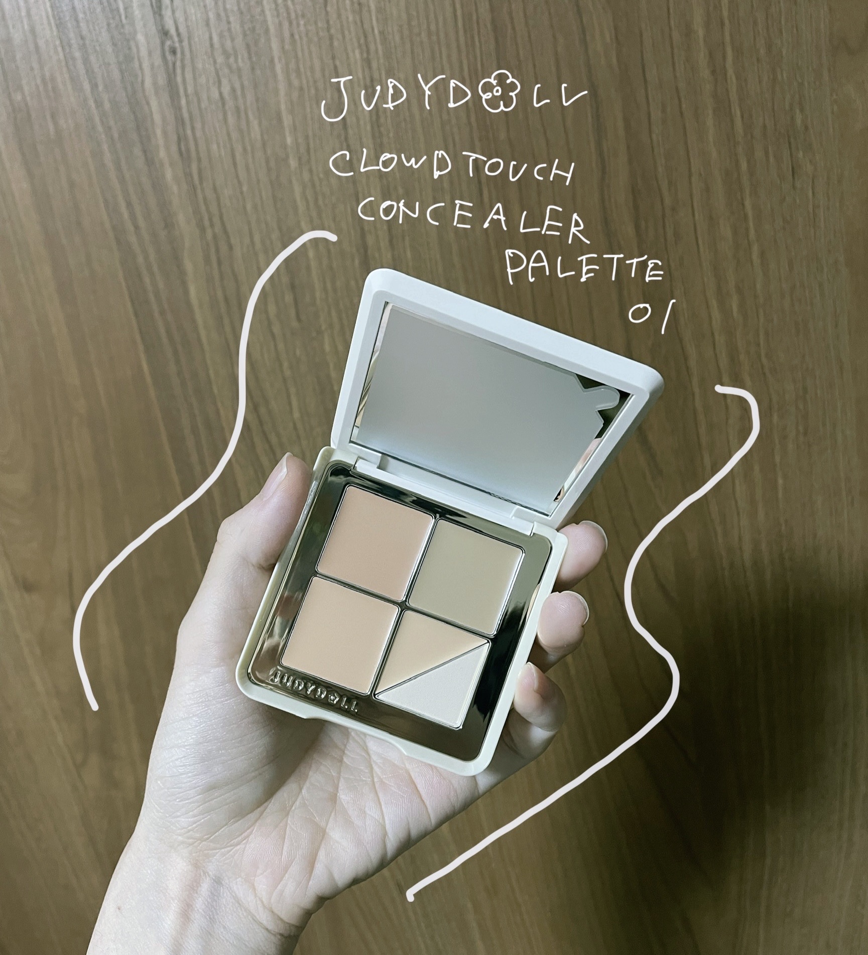 クラウドタッチコンシーラーパレット/JUDYDOLL/パレットコンシーラーを使ったクチコミ（1枚目）