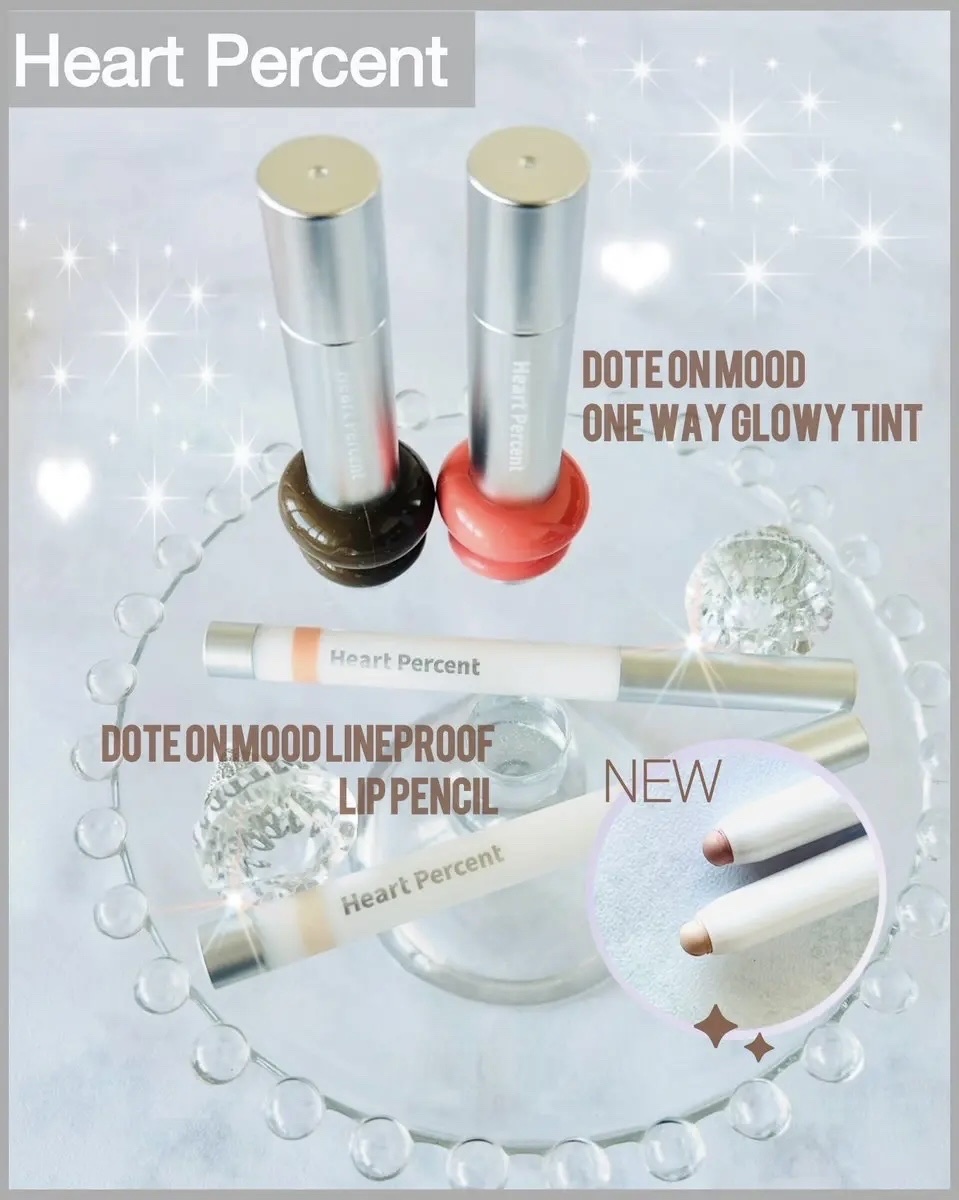 ドットオンムードワンウェイグロイティント 08 アーシー・ブラウン/Heart Percent/リップティントを使ったクチコミ（1枚目）