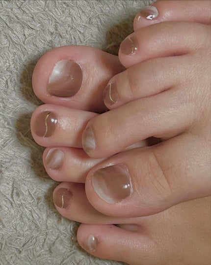 セミキュアジェルネイル(ハンド)/ohora/ネイルシールを使ったクチコミ(4枚目)