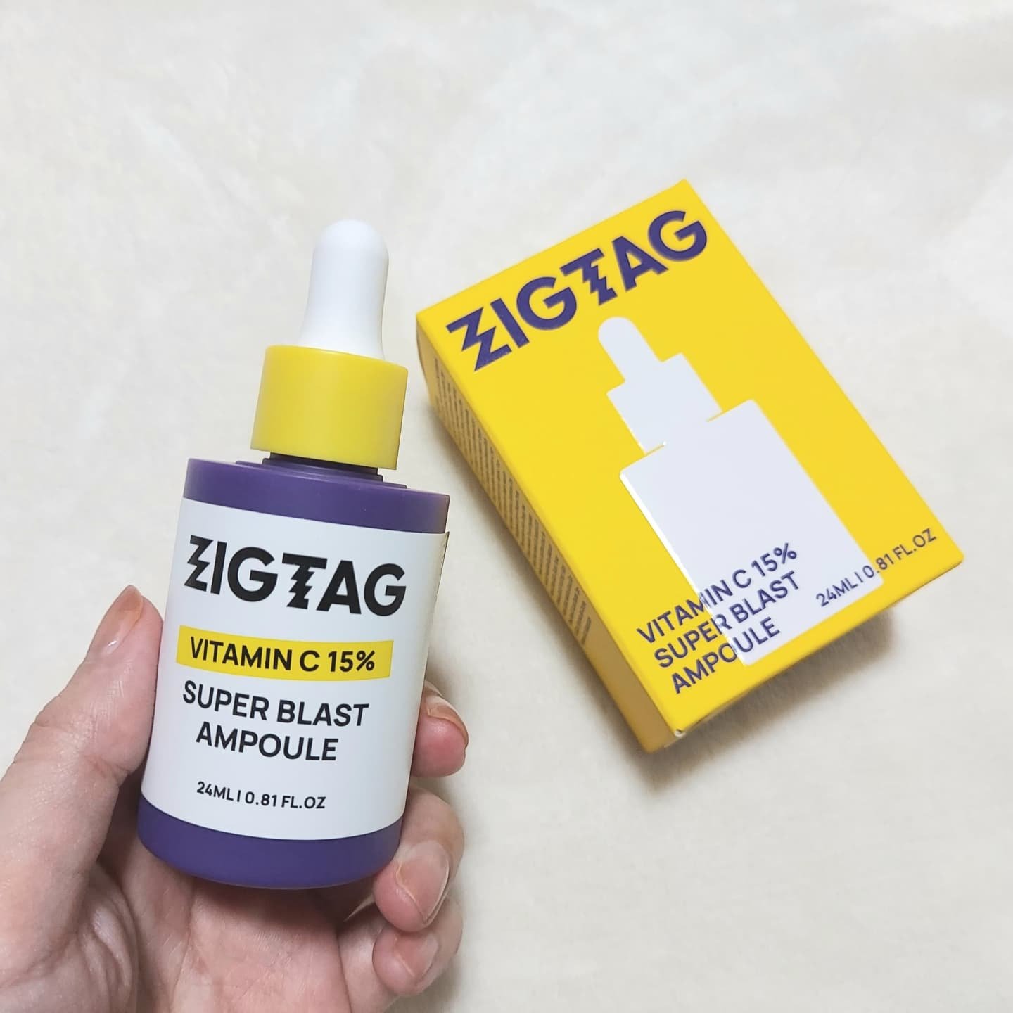 ビタミンC15%スーパーブラストアンプル/ZIGTAG/美容液を使ったクチコミ（3枚目）