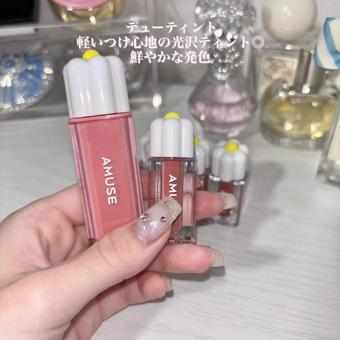 ジェルフィットティント/AMUSE/リップティントを使ったクチコミ（3枚目）