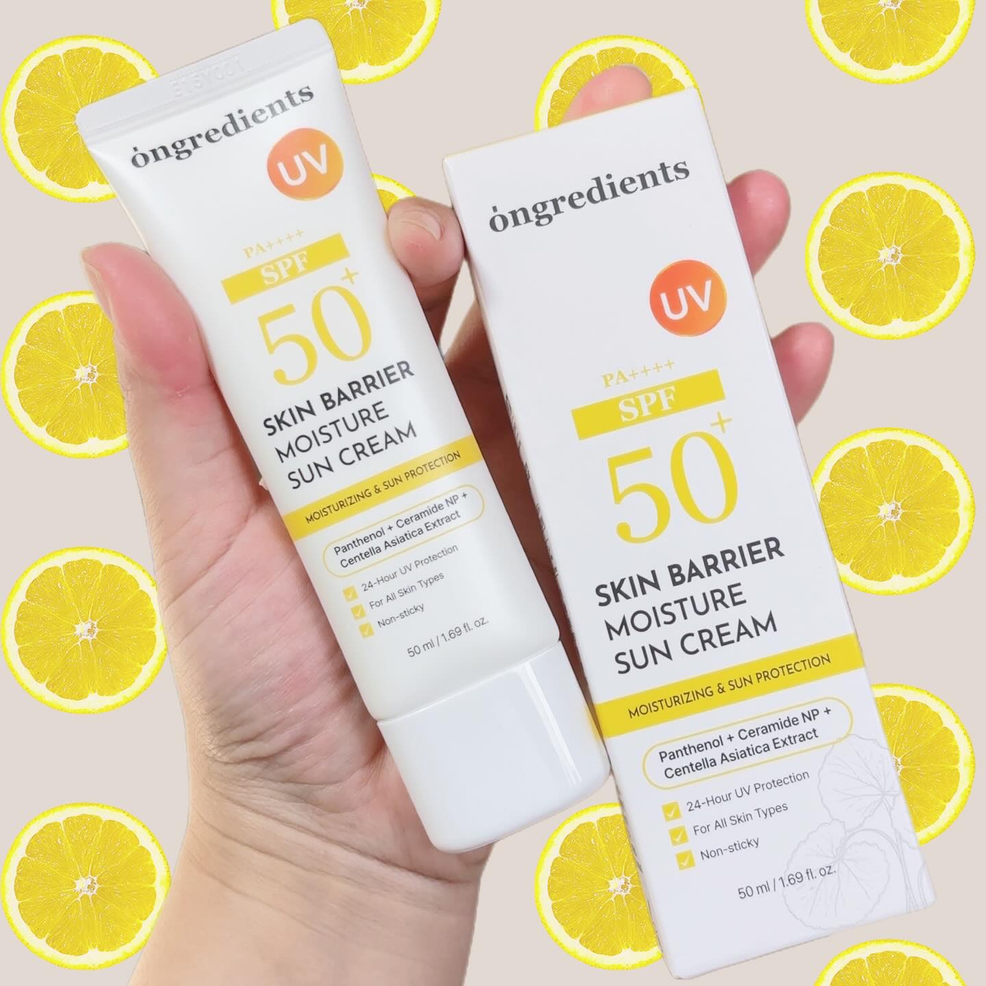 スキンバリアモイスチャーサンクリーム/Ongredients/日焼け止めクリームを使ったクチコミ（2枚目）