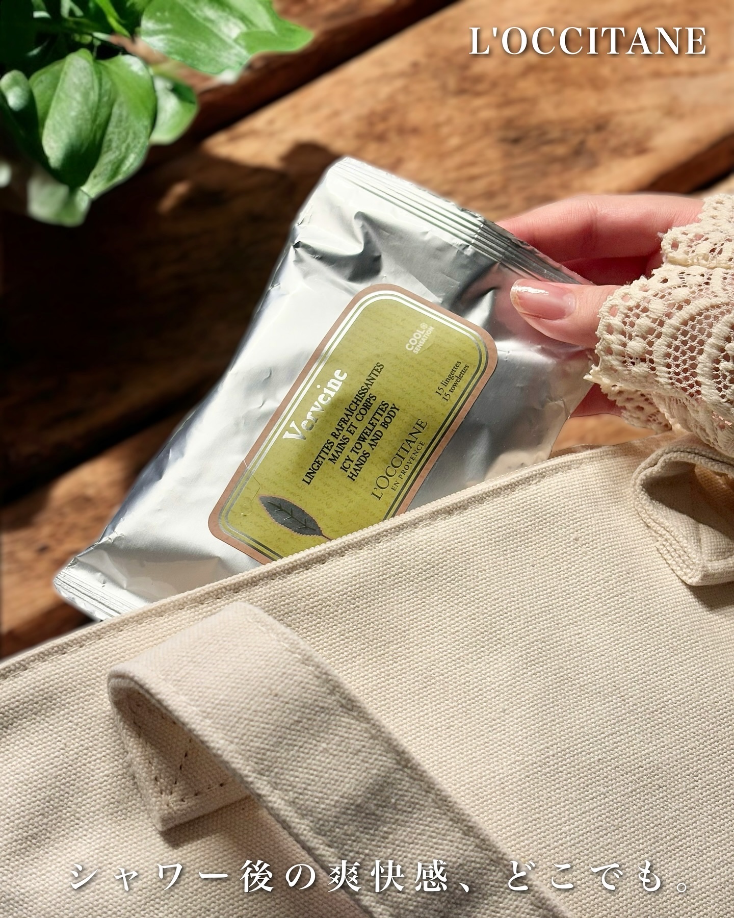 ヴァーベナ アイシータオレッツ/L'OCCITANE/ボディシートを使ったクチコミ（1枚目）
