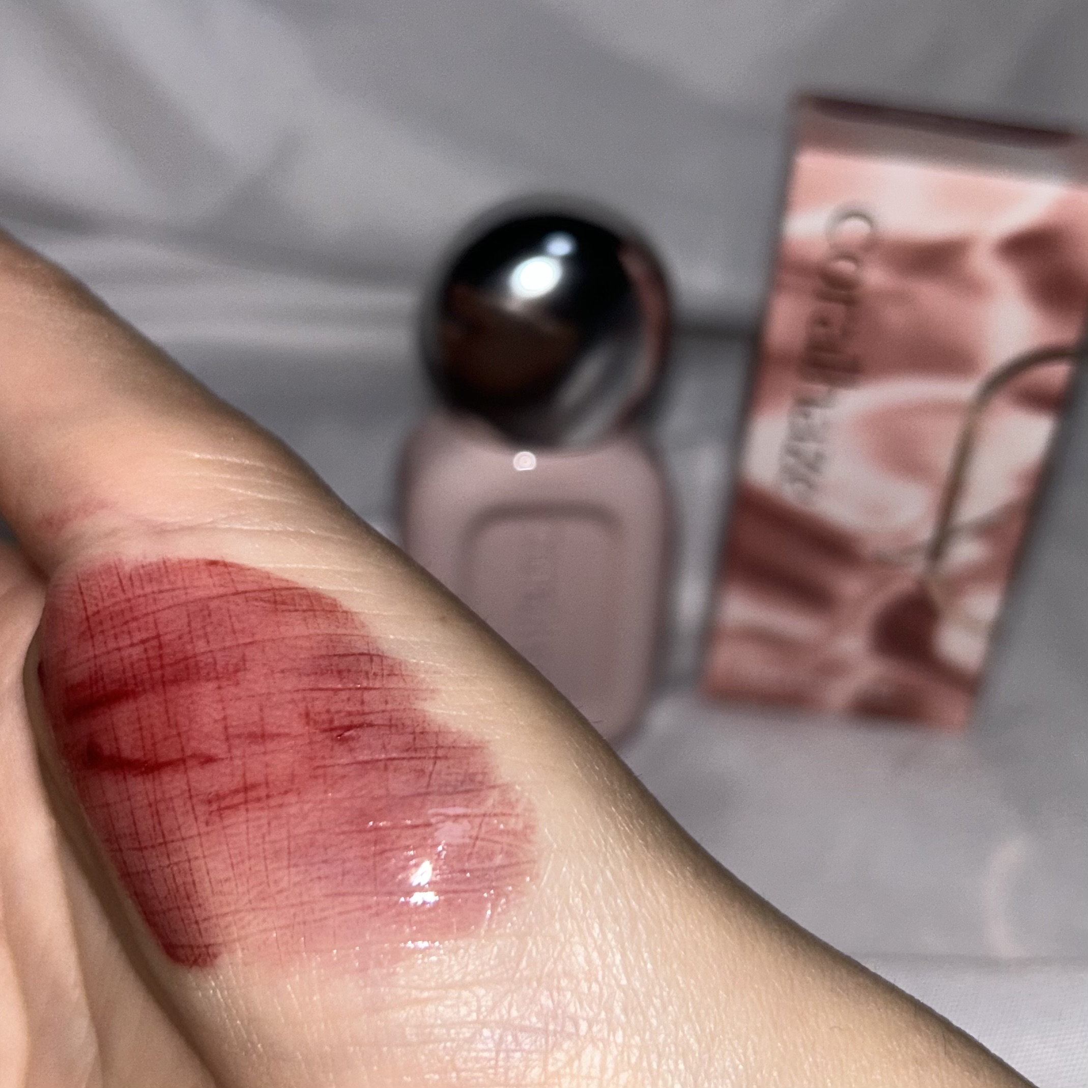 デュー ドロップ ティント/Coralhaze/リップティントを使ったクチコミ（3枚目）