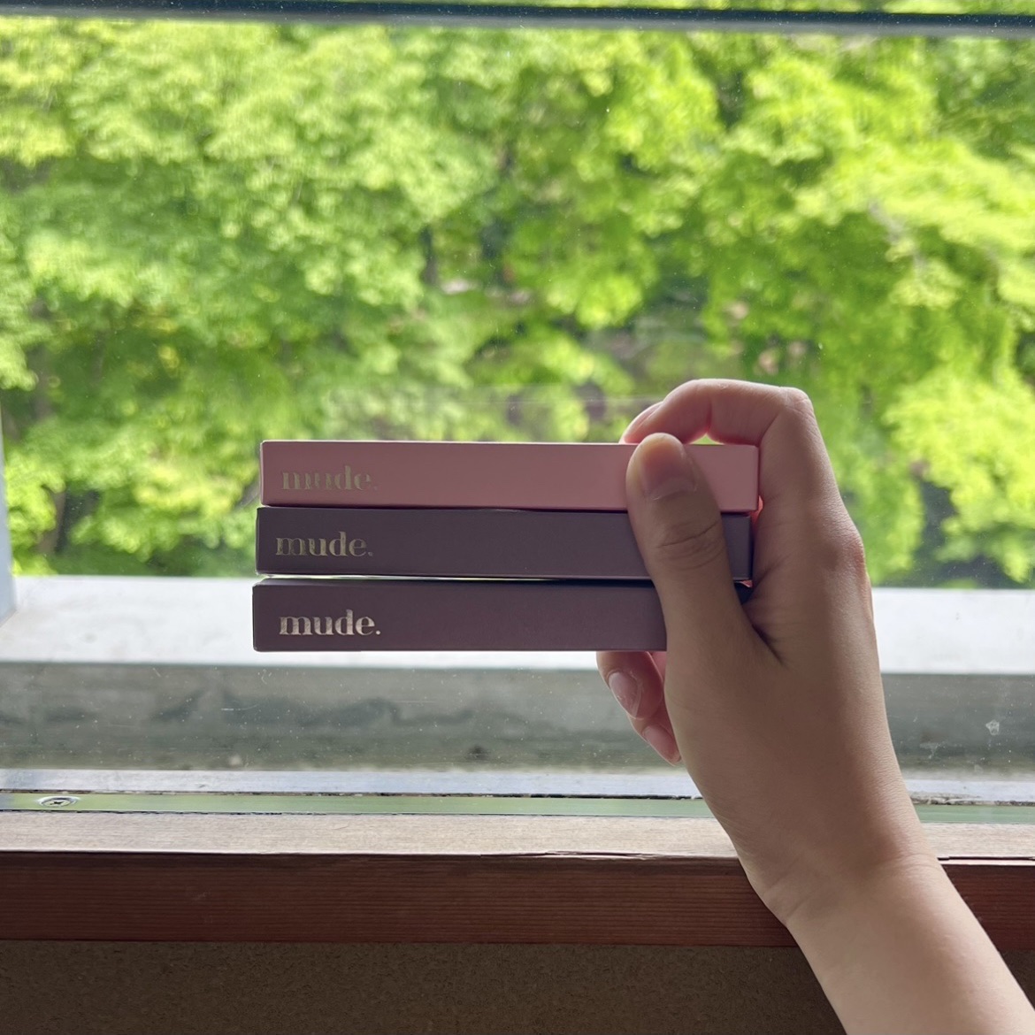 インスパイアスキニーブロウカラ/mude./眉マスカラを使ったクチコミ（1枚目）