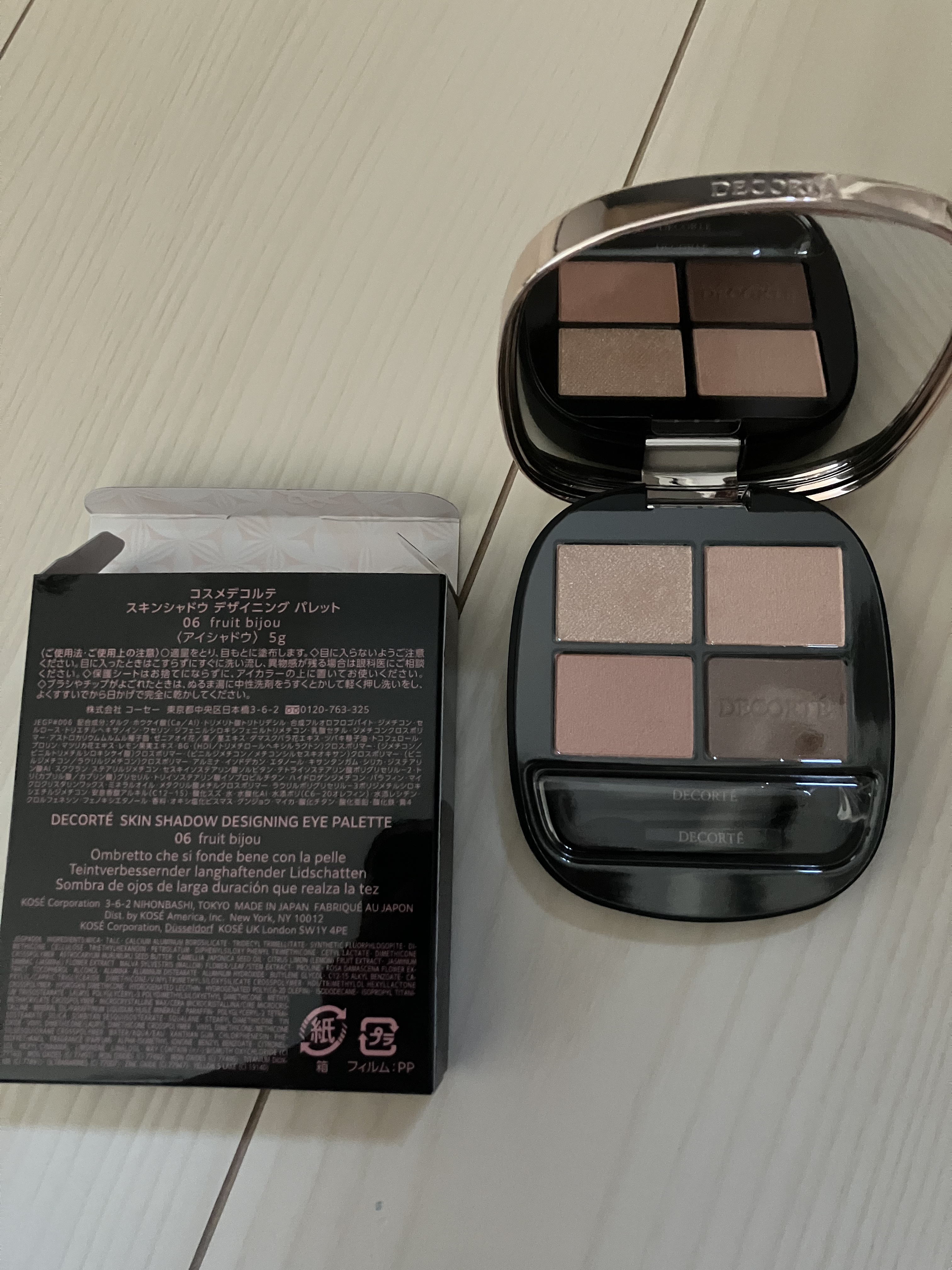 スキンシャドウ デザイニング パレット 06 fruit bijou/DECORTÉ/アイシャドウパレットを使ったクチコミ（1枚目）
