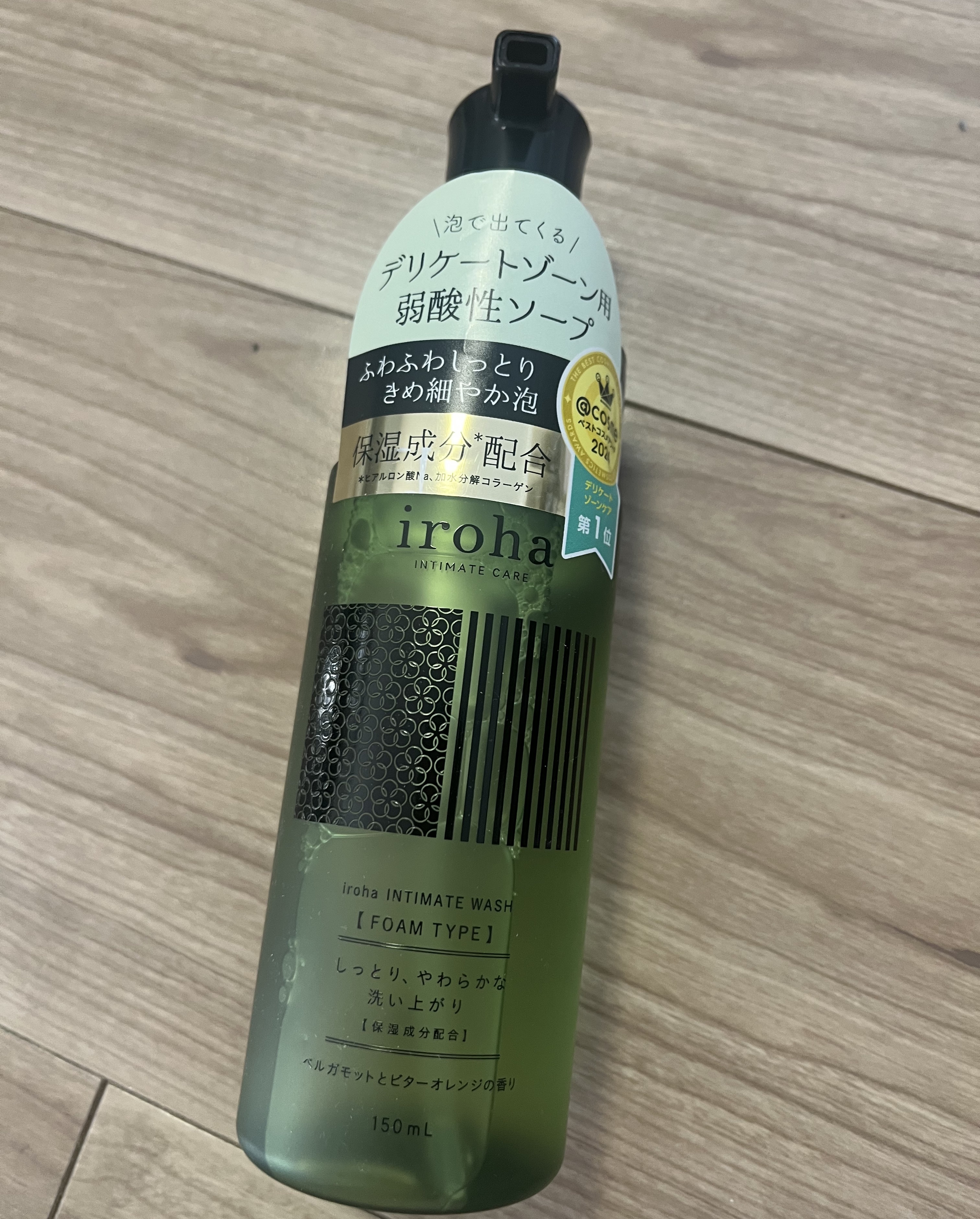 イロハ インティメートウォッシュ フォームタイプ  ベルガモットとビターオレンジの香り 150ml/iroha INTIMATE CARE/デリケートゾーンケアを使ったクチコミ（1枚目）