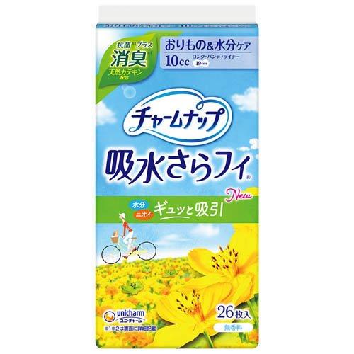 チャームナップ 吸水さらフィ 無香料 ロング 消臭タイプ 10cc 19cm（26枚入）